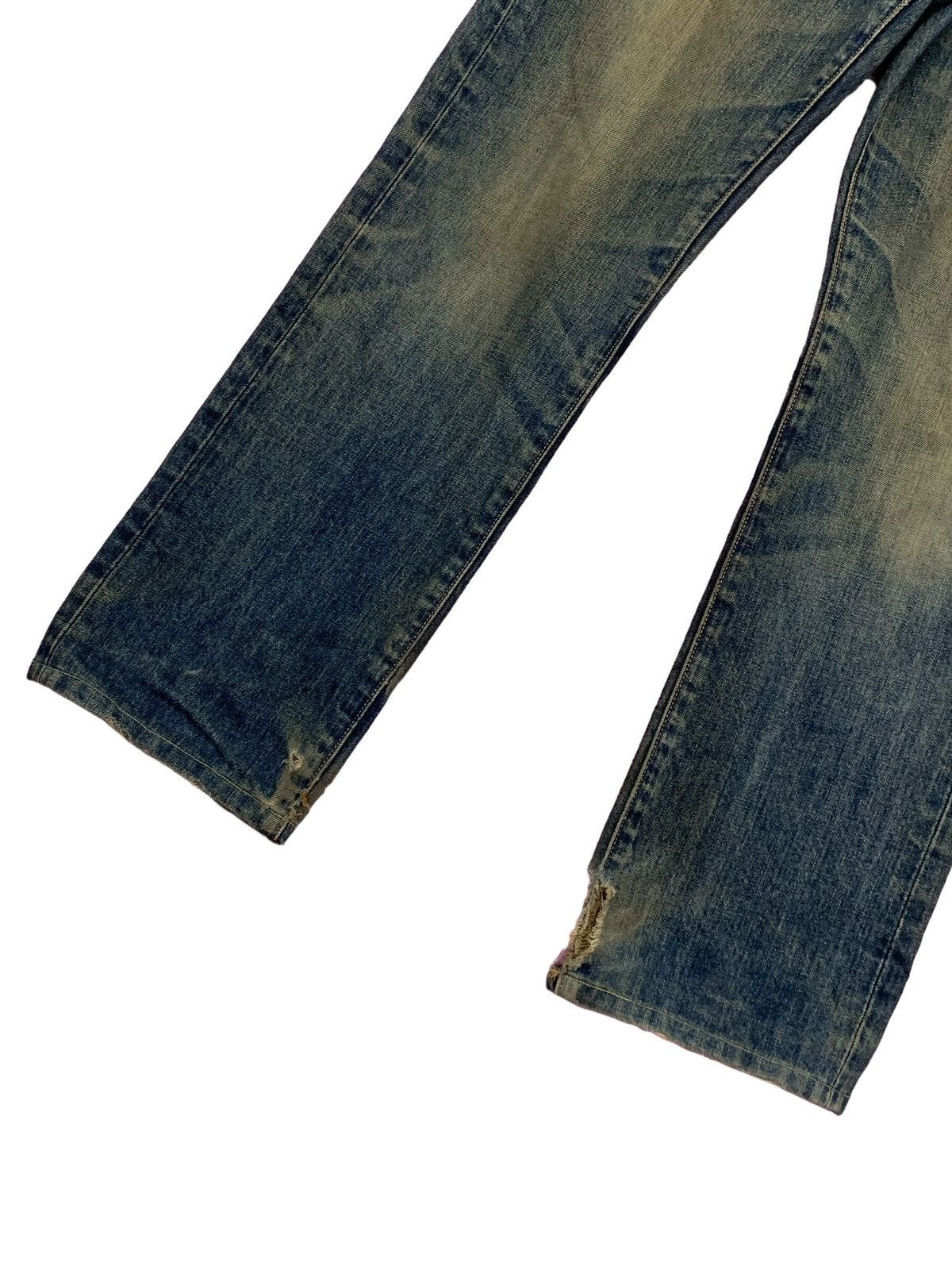 Japanese Brand Mud Wash Y2K Tokyo Distressed Regular Straight Denim (AD24) Size US 31 - 7 Thumbnail