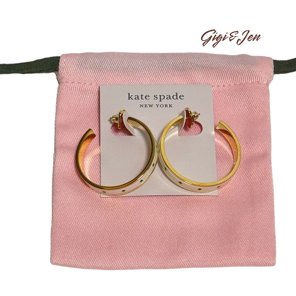 Kate Spade Kate Spade Herritage Spade Sun Dot Hoop Earrings Size ONE SIZE - 9 Thumbnail