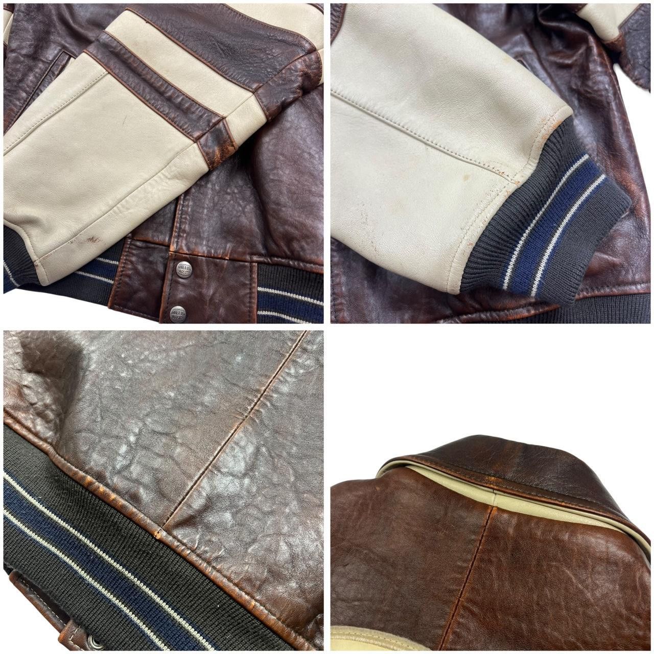 Avirex Vintage Avirex Hockey All Star Goalers Leather Jacket Small Size US S / EU 44-46 / 1 - 8 Thumbnail