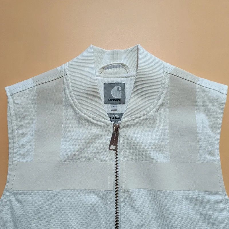 Carhartt WIP x Slam Jam SJ Reflective Vest White Mens S
