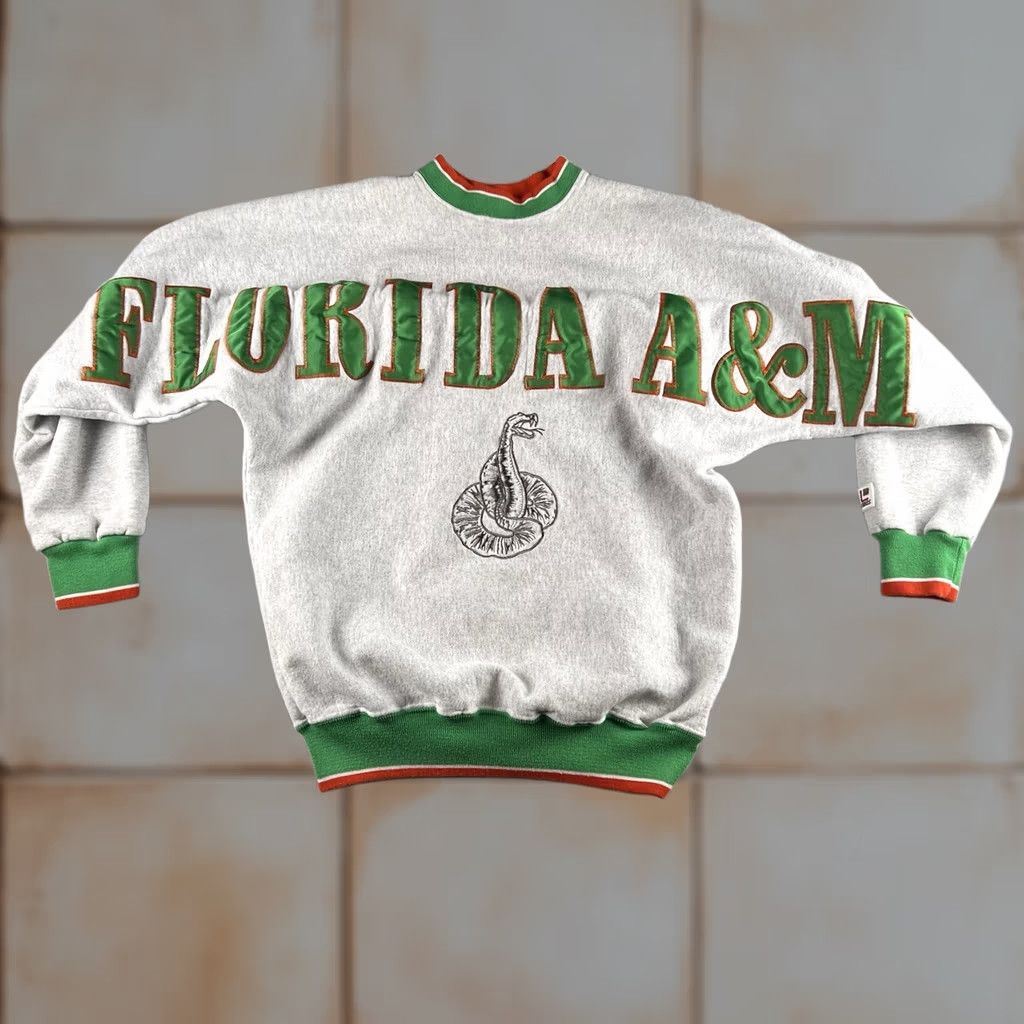 Vintage VINTAGE Florida A&M Rattlers Legends USA Sweatshirt Mens M 90s RARE READ Size US M / EU 48-50 / 2 - 1 Thumbnail
