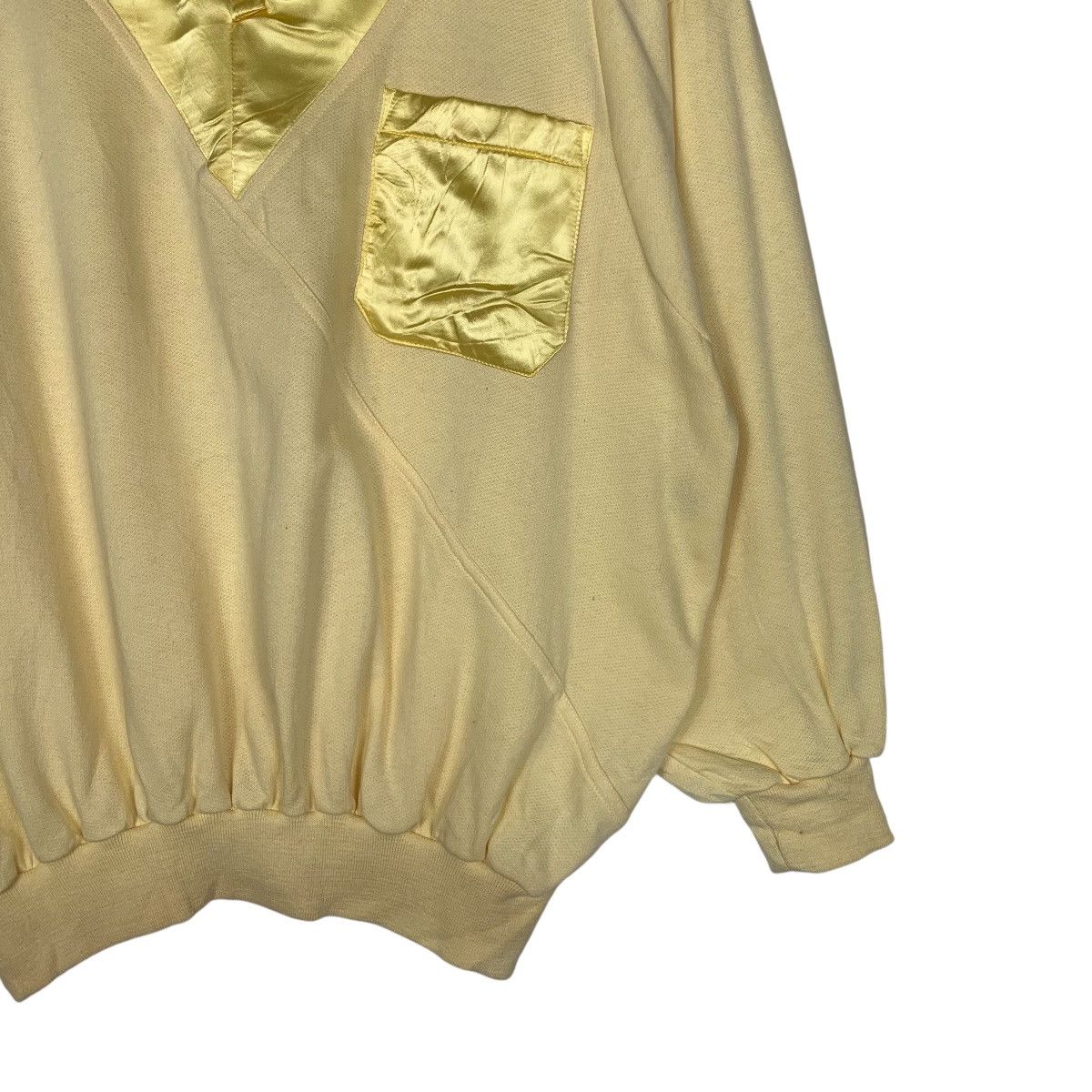 Japanese Brand 80’s CATHERINE Made in France Yellow Sweatshirt #1540-C69 Size M / US 6-8 / IT 42-44 - 4 Thumbnail