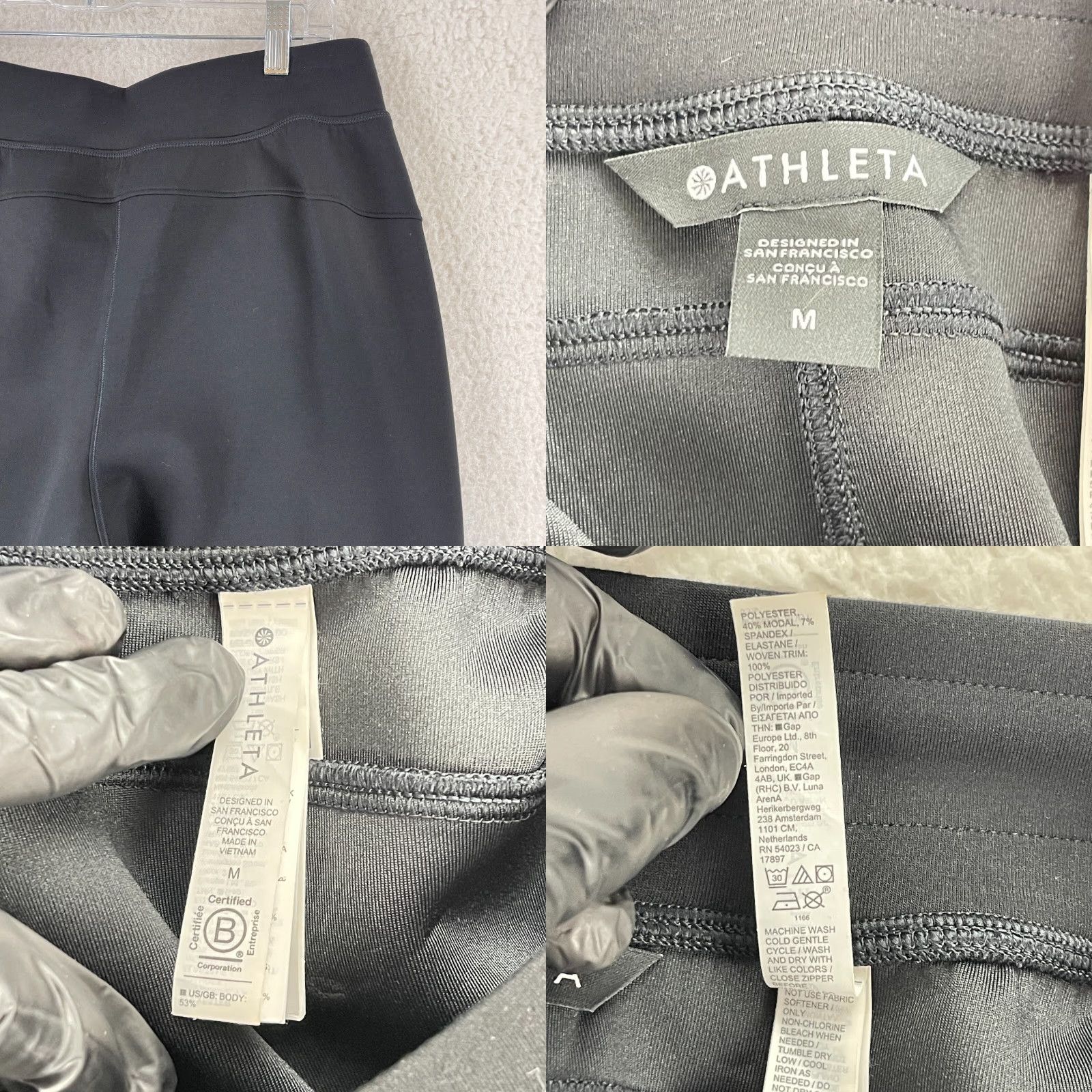 Athleta Athleta Black Get Set Hybrid Jogger Pants Womens Pull On Elastic Waist Size M Jogger Casual Activewear Size 32" / US 10 / IT 46 - 9 Thumbnail