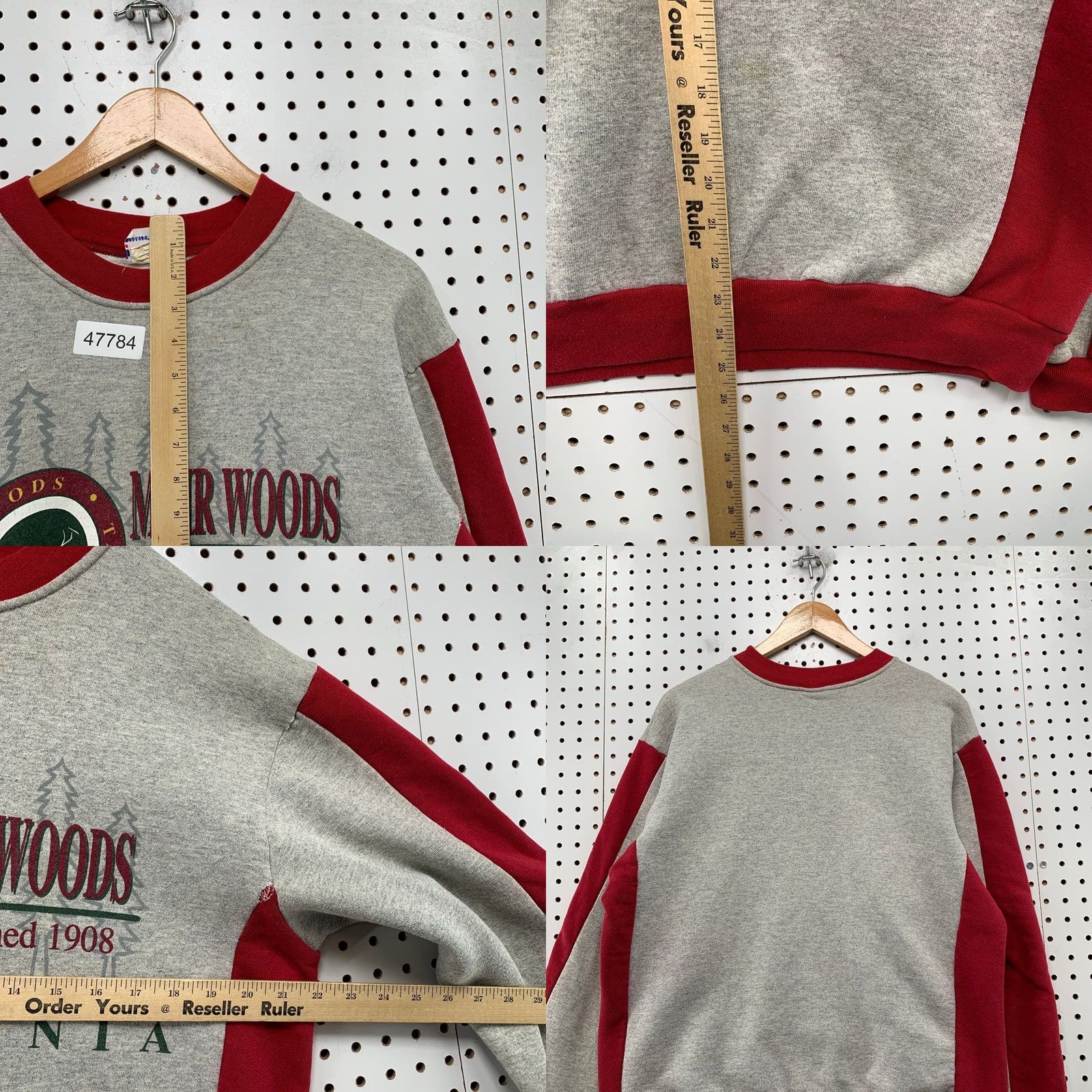 Vintage VINTAGE True Fan Muir Woods California Sweatshirt Mens L Gray REDWOODs USA Shirt Size US L / EU 52-54 / 3 - 9 Thumbnail