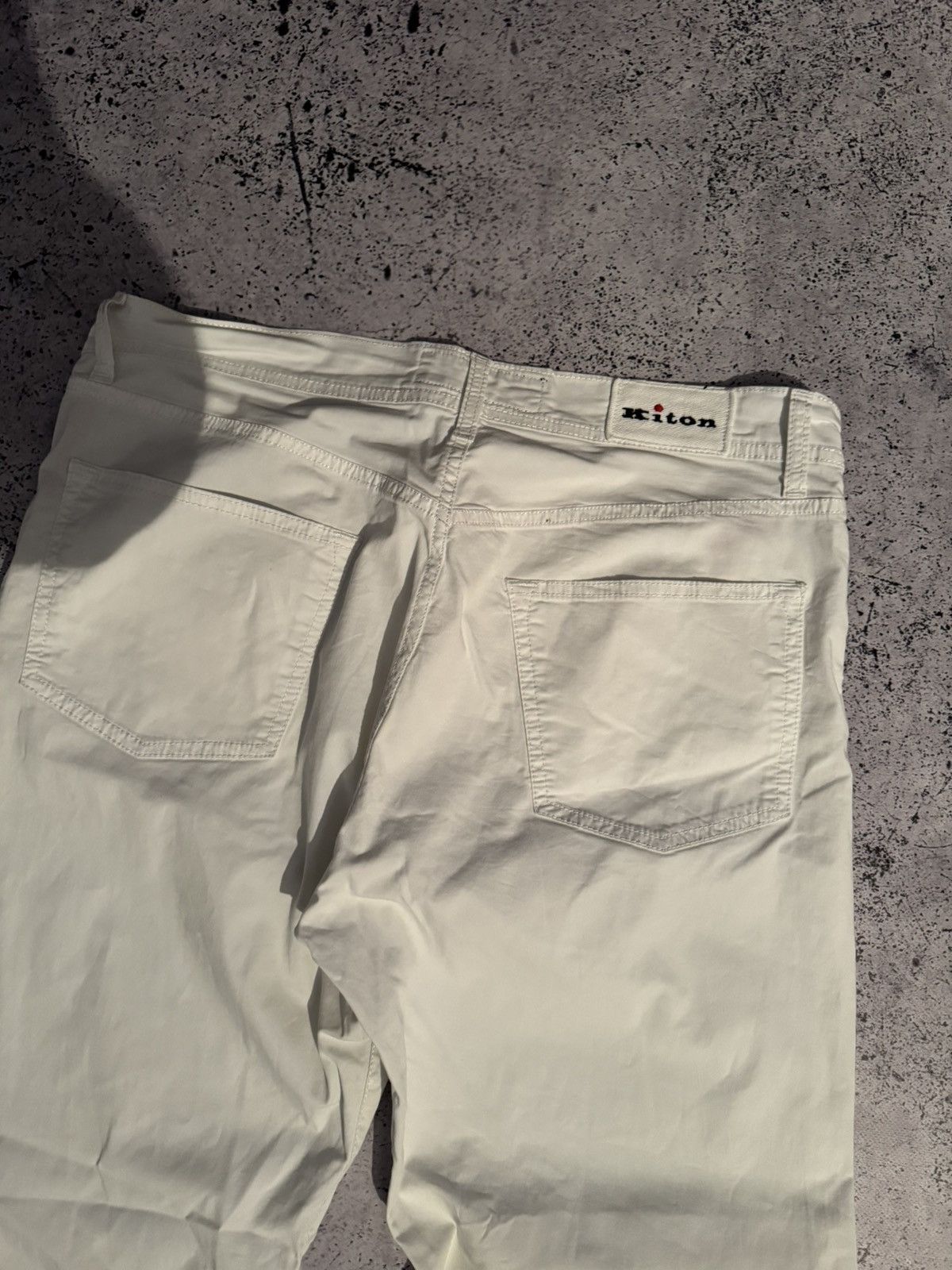 Kiton Kiton Pants Men’s 36 White Size US 36 / EU 52 - 4 Thumbnail