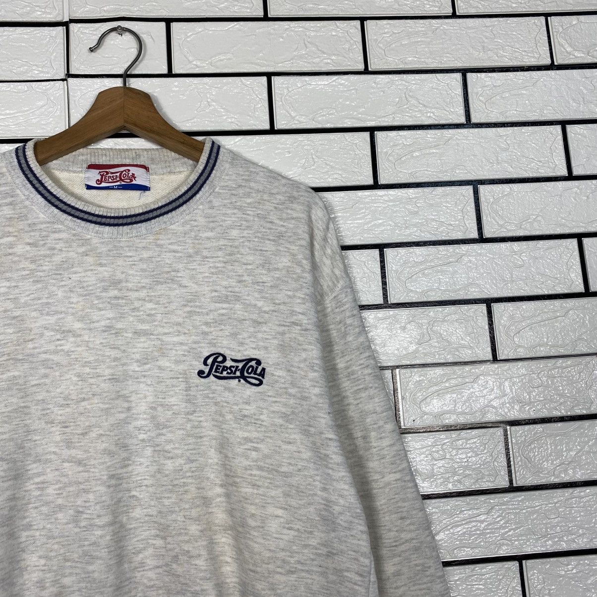 Vintage 📌Vintage Sweatshirt PepsiCola Big Logo Crewneck Size US M / EU 48-50 / 2 - 7 Thumbnail