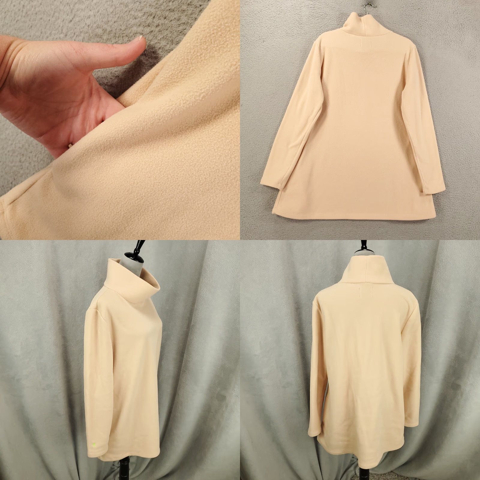 Vintage Dudley Stephens Womens Turtleneck Sweater 2XL Tan Beige Fleece Pullover Knit Long Sleeve Casual Streetwear Vintage: No (Oops) Size XXL / US 16-18 / IT 52-54 - 8 Thumbnail