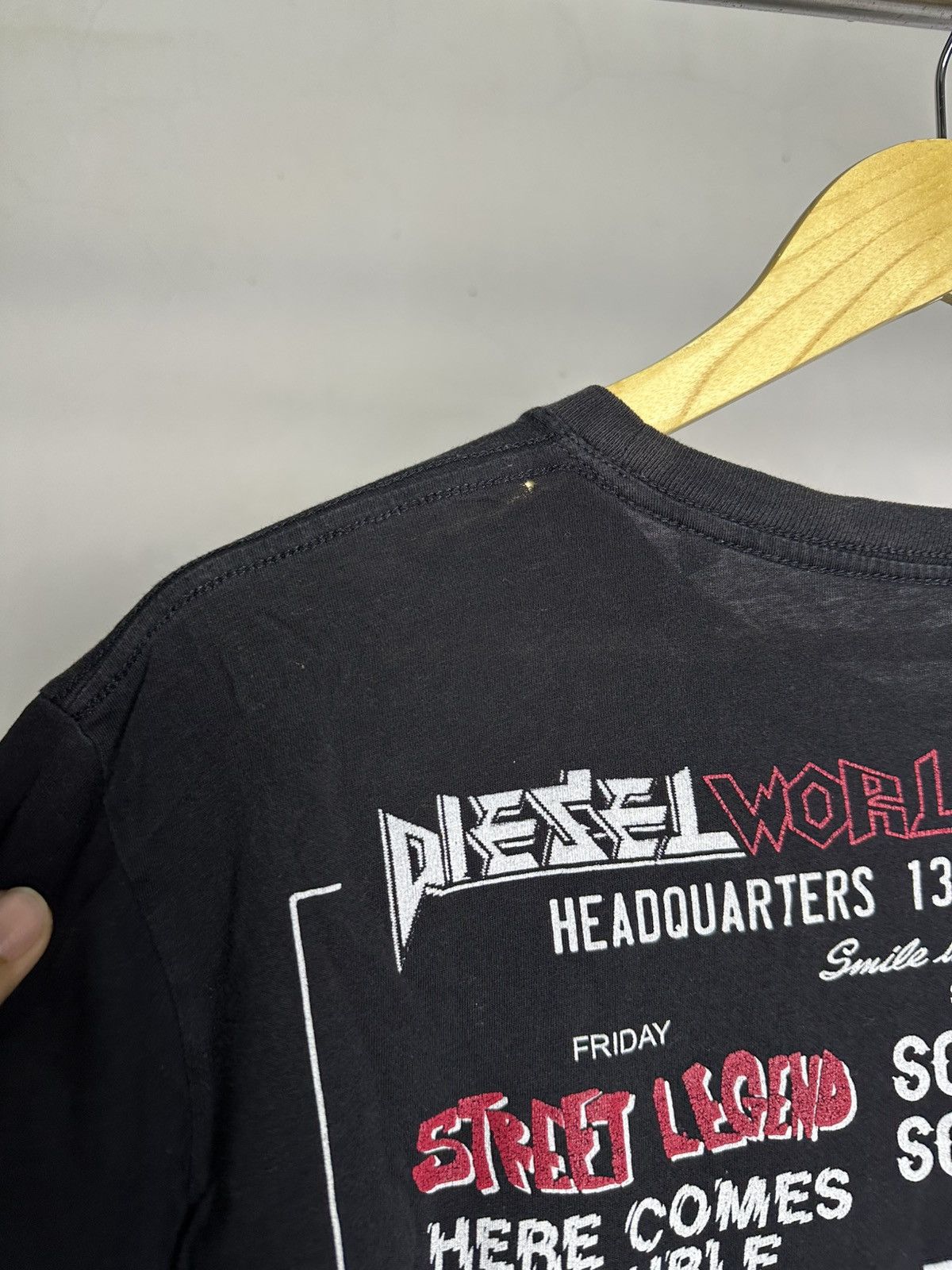 Diesel × If Six Was Nine × Le Grande Bleu (L.G.B.) Diesel World Tour Gothic Punk Tshirt Size US M / EU 48-50 / 2 - 7 Thumbnail