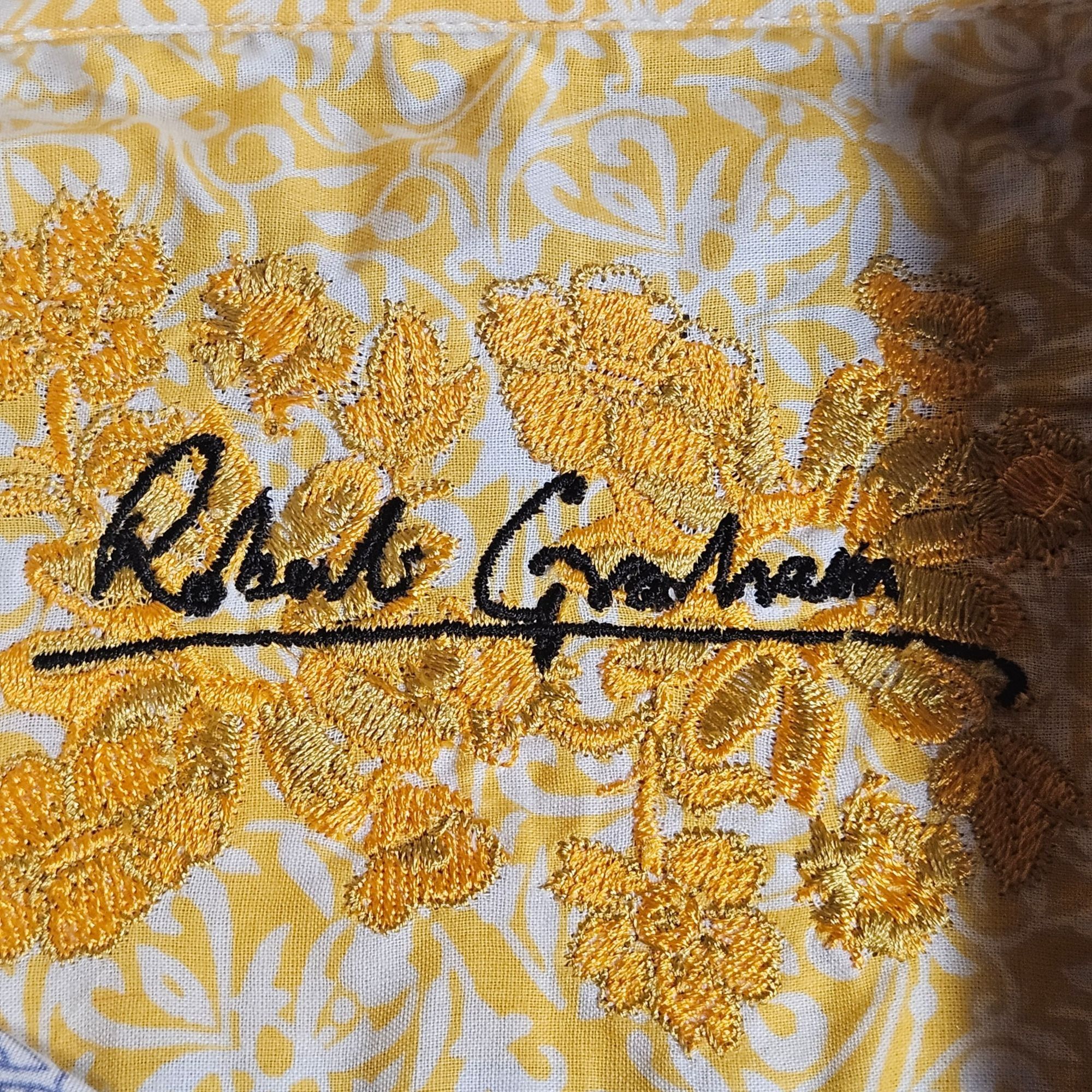 Robert Graham Robert Graham Women Shirt Yellow Blue M Boho Chic Gallery Co Size L / US 10 / IT 46 - 3 Thumbnail