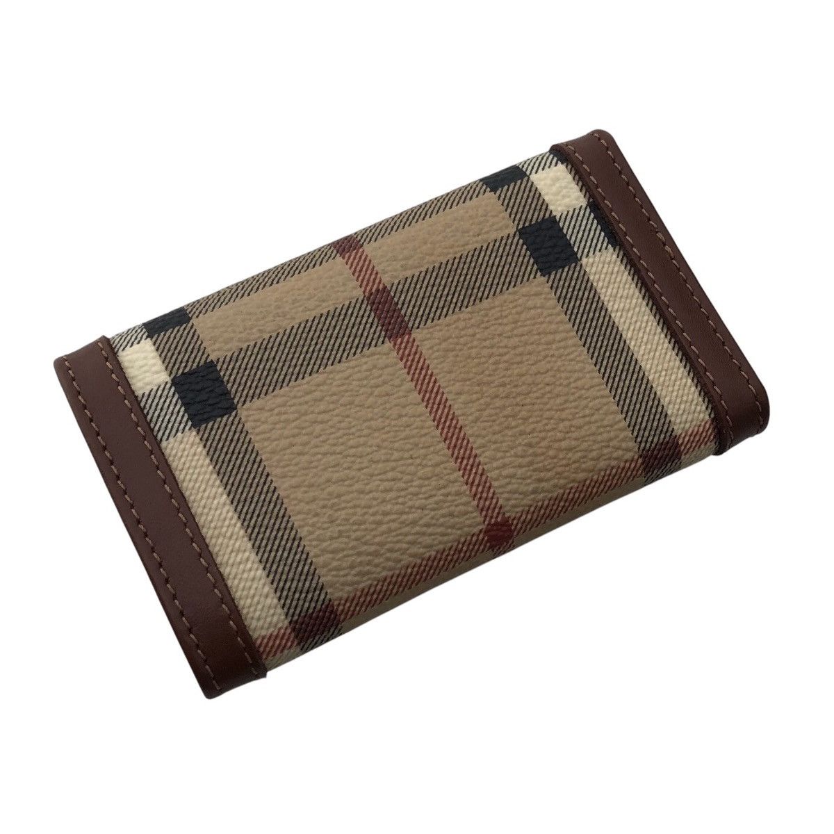 Burberry Burberry London Novacheck Key Holder Pouch Leather Size ONE SIZE - 6 Thumbnail