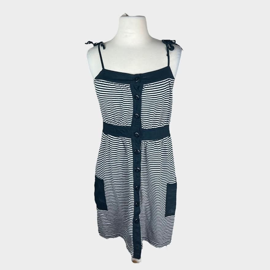 Vans Vans | Vintage Y2K Black & White Pocket Dress | Medium Size M / US 6-8 / IT 42-44 - 10 Thumbnail