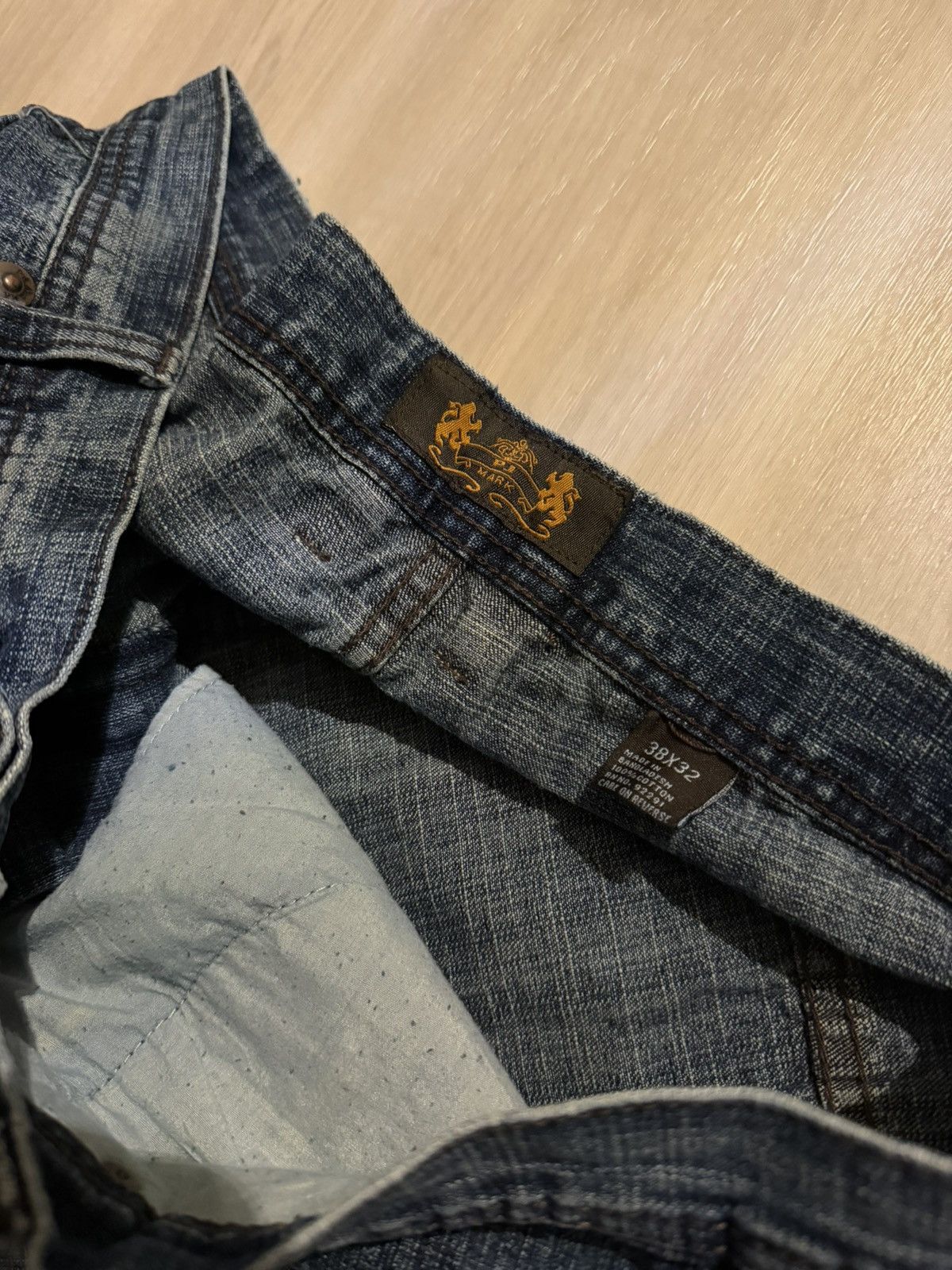 Vintage Vtg Y2K PJ Mark Jeans Sz 38x31 Wide Leg Skater Hip Hop JNCO Size US 38 / EU 54 - 7 Thumbnail