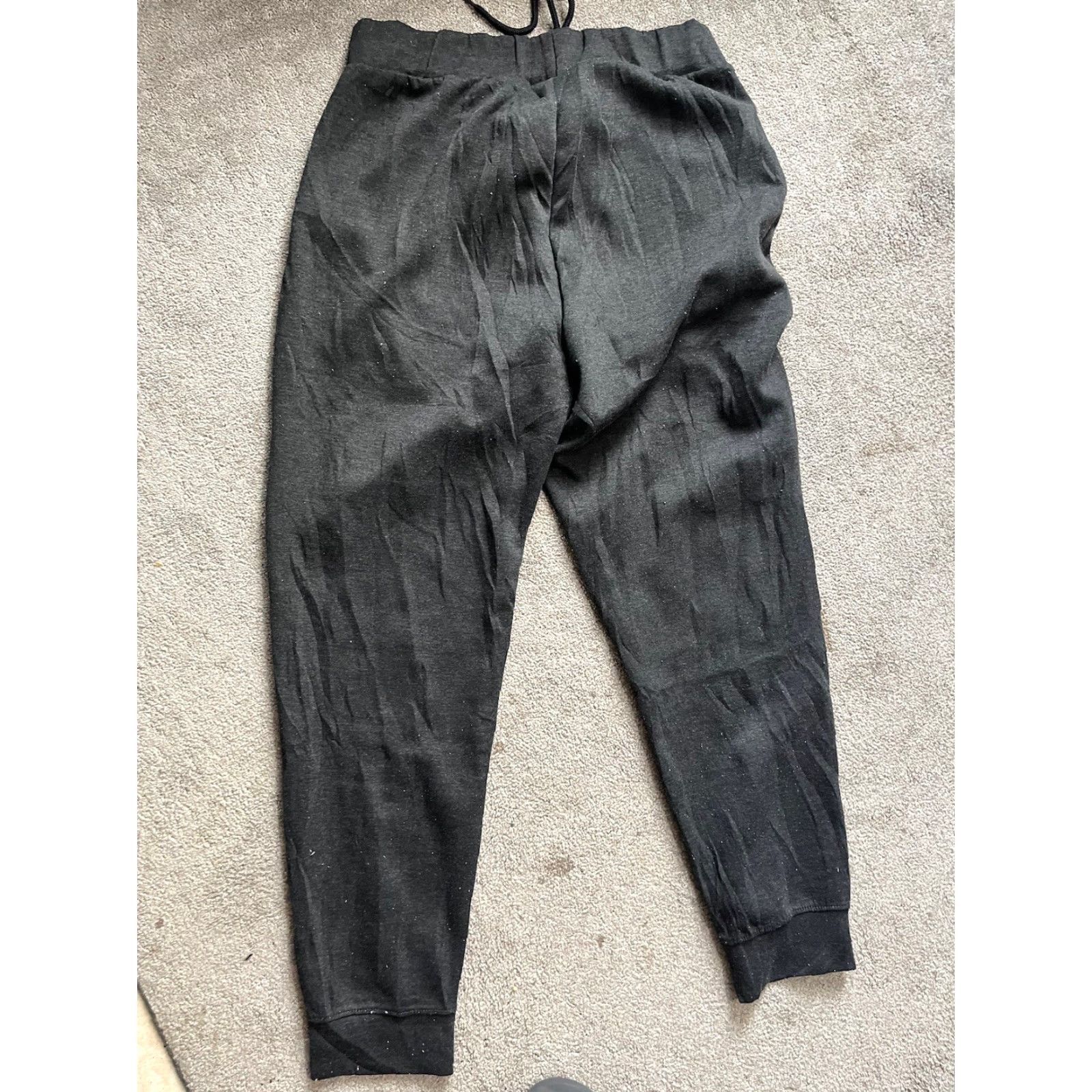 Perry Ellis Perry Ellis America Men's Jogger Pants Gray Stone Large Regular Fit Elastic Drawstring Waist Inseam 30 Cotton/Polyester Sweatpants Activewear Casual Size US 33 - 3 Thumbnail