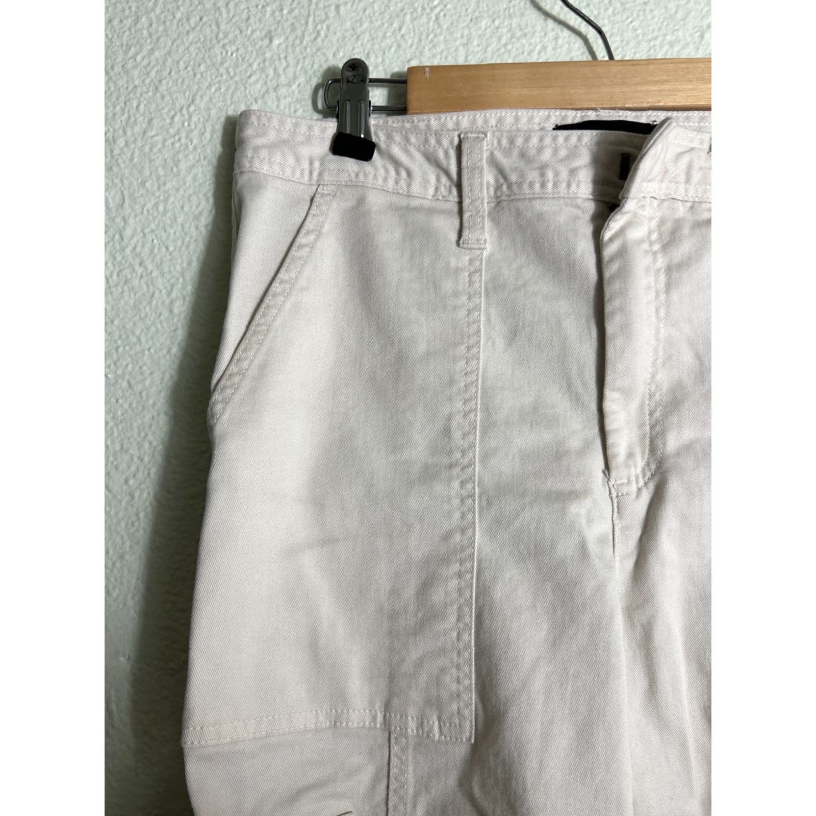 Banana Republic Banana Republic High Rise Cargo Pant Cotton Size 6 Cream Ivory Women Pants 30x30x25 Cargo High Rise Womens Size 28" / US 6 / IT 42 - 5 Thumbnail