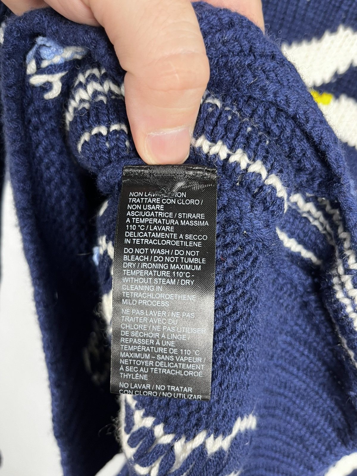 Ermanno scervino knit art sweater