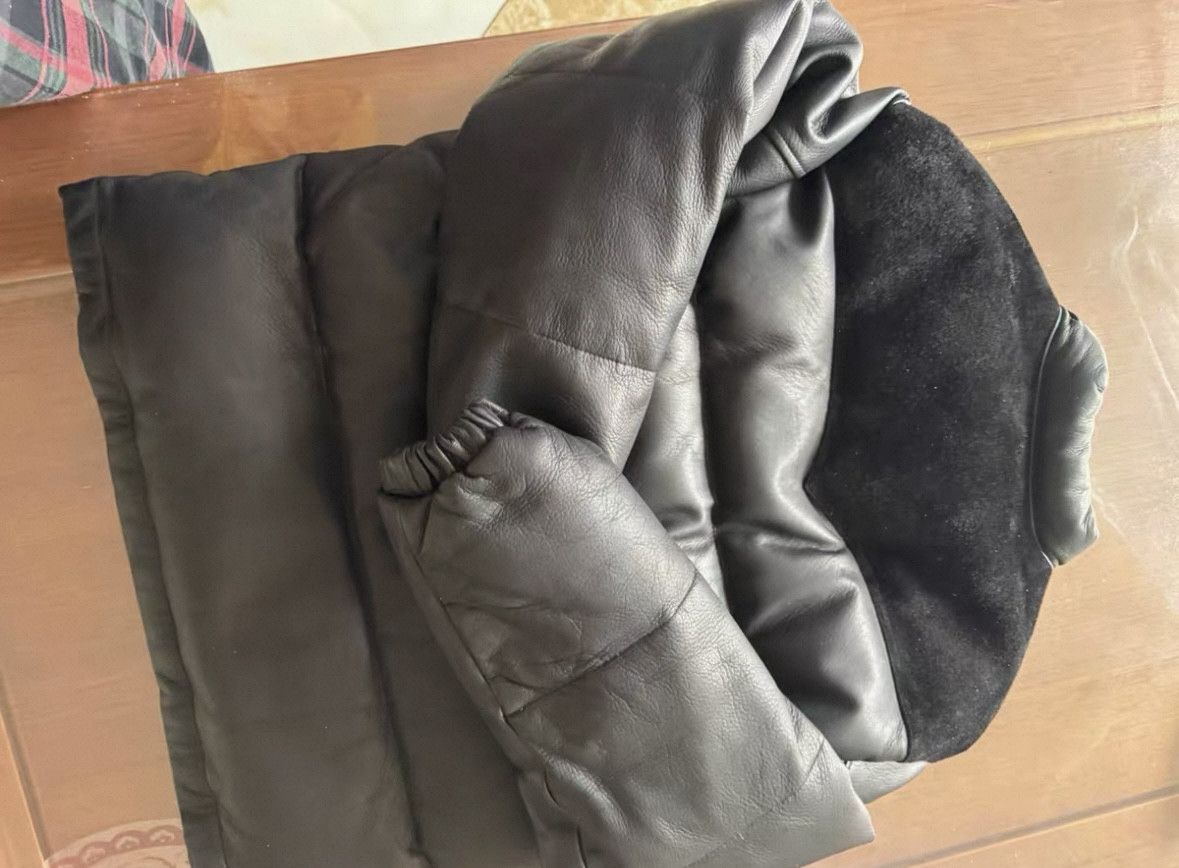 The Real McCoy's The Real Mccoy's Black deerskin mid-length down jacket Size US XXS / EU 40 - 3 Thumbnail