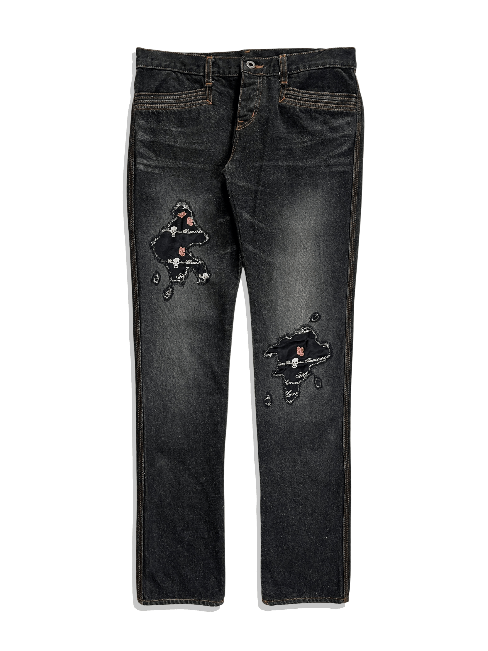 Hysteric Glamour × If Six Was Nine × Japanese Brand Hystery Glamour - Patchwork Skull Jeans Size 29" - 1 Thumbnail