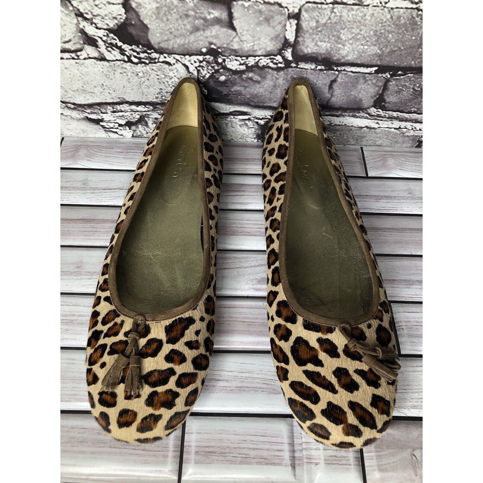 Boden Boden Leopard Print Calf Hair Tassel Ballet Flats Shoes Wome Size US 11 / IT 41 - 2 Thumbnail