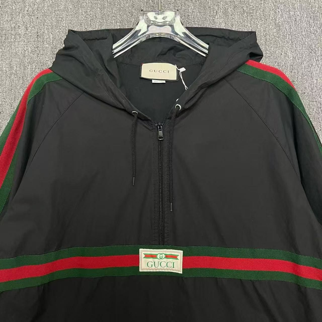 Gucci Gucci hooded drawstring half-zip jacket Size US L / EU 52-54 / 3 - 2 Thumbnail