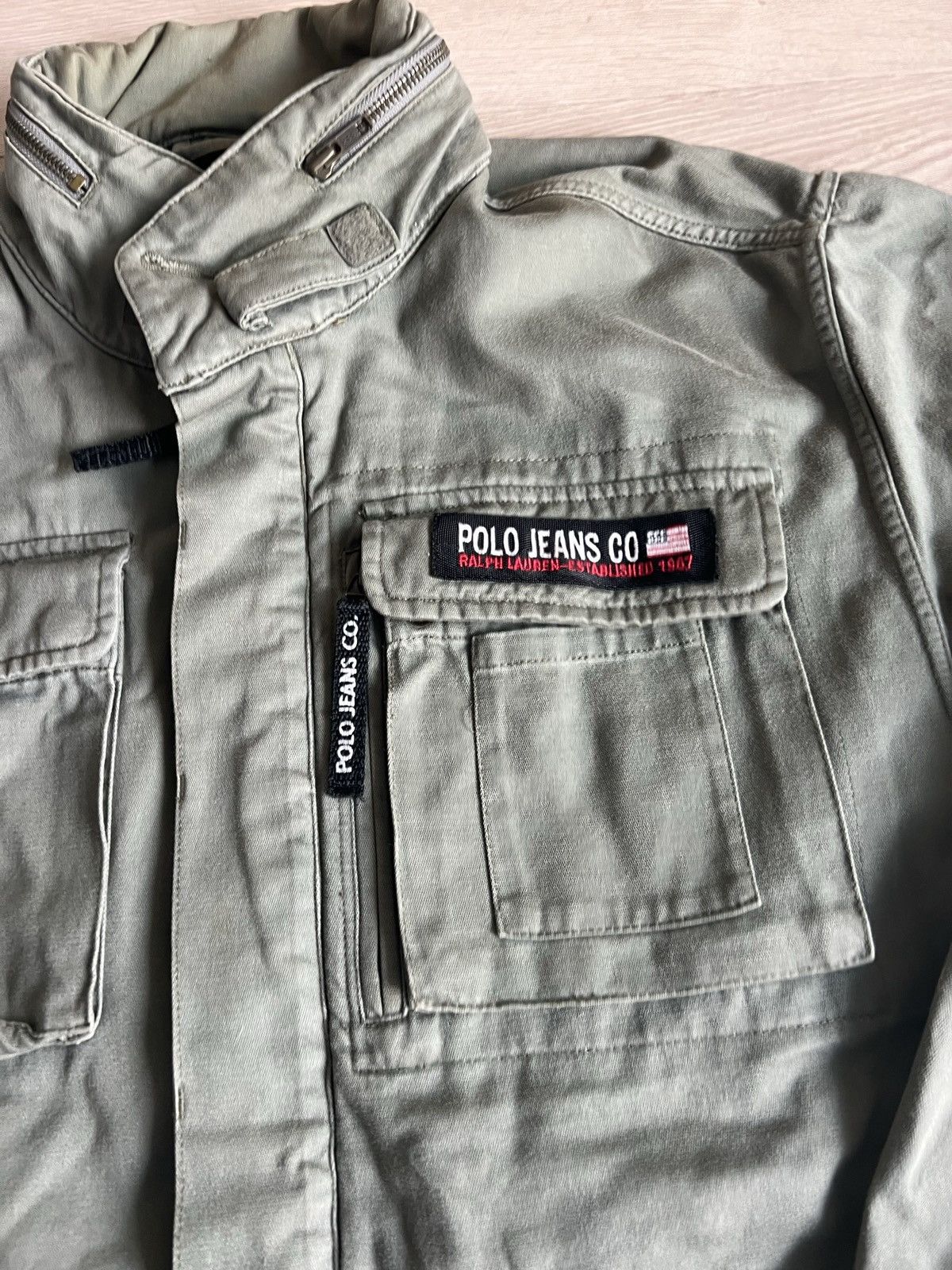 Polo Ralph Lauren × Vintage Vintage 90s Polo Ralph Lauren Jeans Co Military Jacket Size US L / EU 52-54 / 3 - 3 Thumbnail
