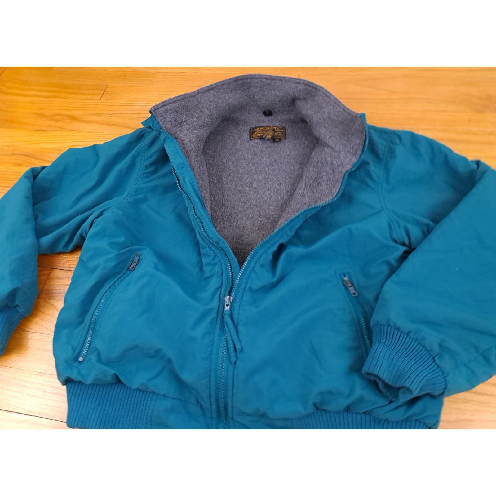 Eddie Bauer VINTAGE Eddie Bauer WeatherEdge Jacket Mens L green teal Nylon Softshell Insulated Zip Bomber United States Made Size US L / EU 52-54 / 3 - 5 Thumbnail