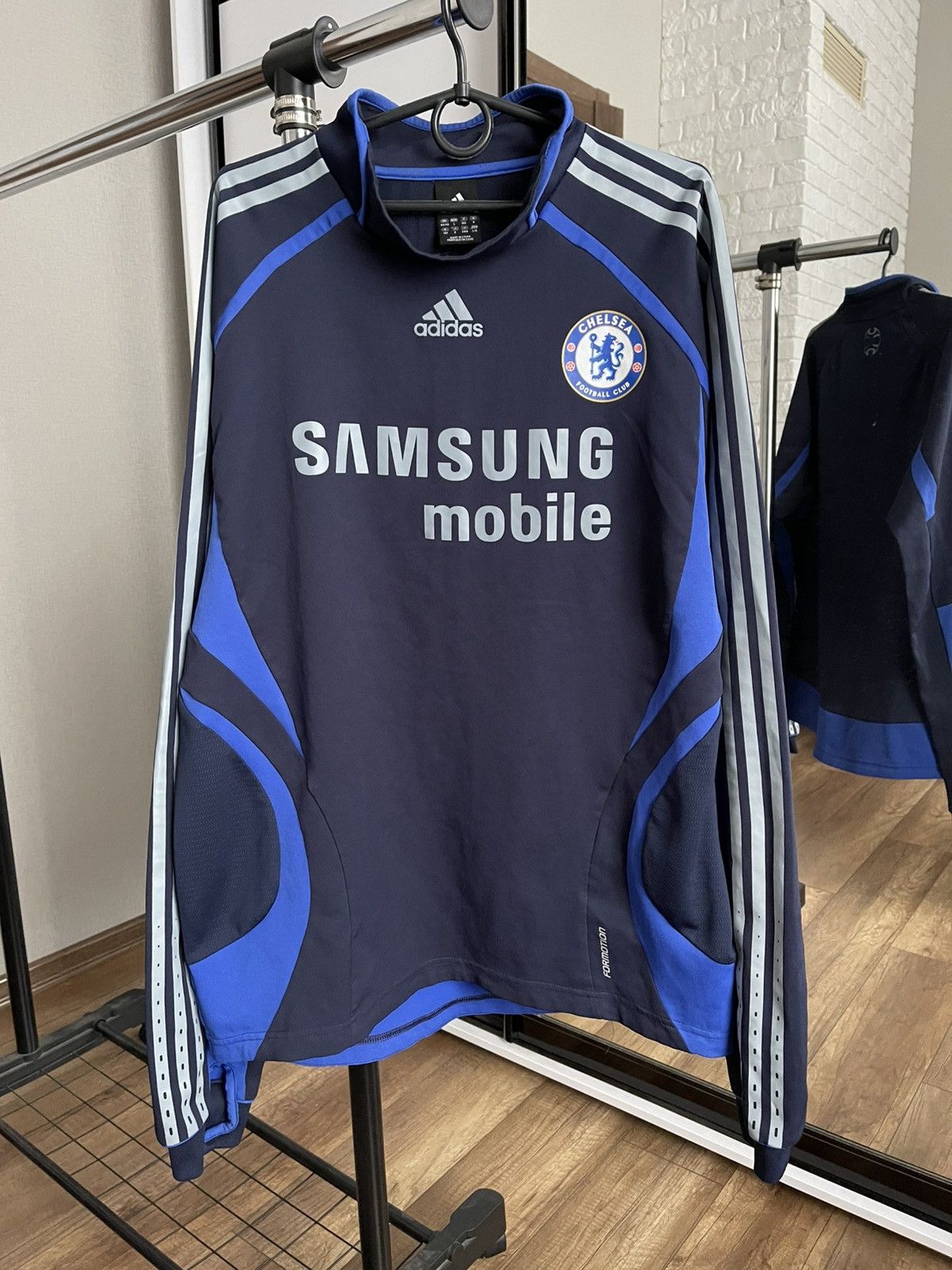 Adidas Adidas Chelsea Vintage Soccer Training Top Sweatshirt 2000s Size US L / EU 52-54 / 3 - 1 Thumbnail