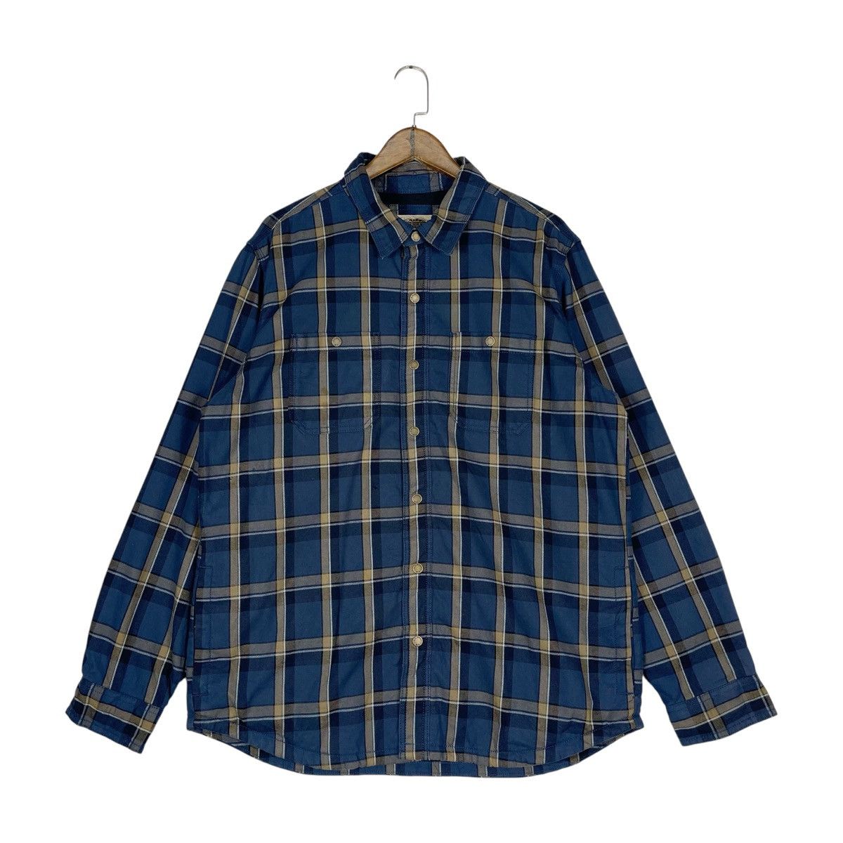L.L. Bean Vintage L.L. Bean Katahdin Iron Works Flannel Shirt Jacket Size US L / EU 52-54 / 3 - 1 Thumbnail