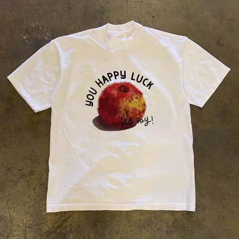 Vintage Street washed retro apple print t-shirt Size US M / EU 48-50 / 2 - 1 Thumbnail