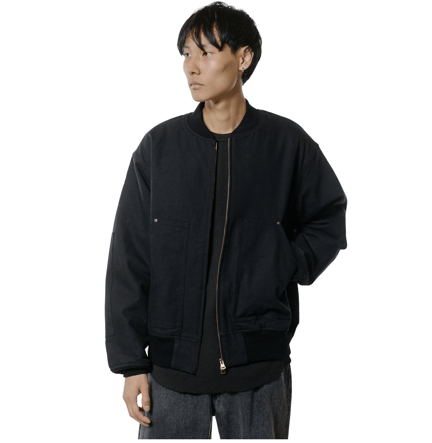 PHIGVEL MAKERS & Co. Duck Cloth Workaday Blouson Ink Black Size US L / EU 52-54 / 3 - 3 Thumbnail