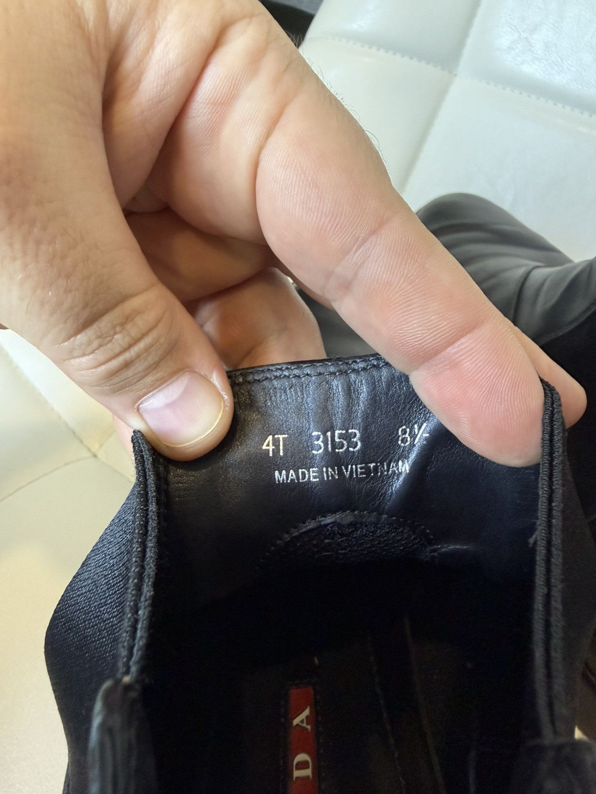 Prada Prada Black Leather Chelsea Boots Ankle Elastic Panel Shoes Size US 8.5 / EU 41-42 - 23 Thumbnail