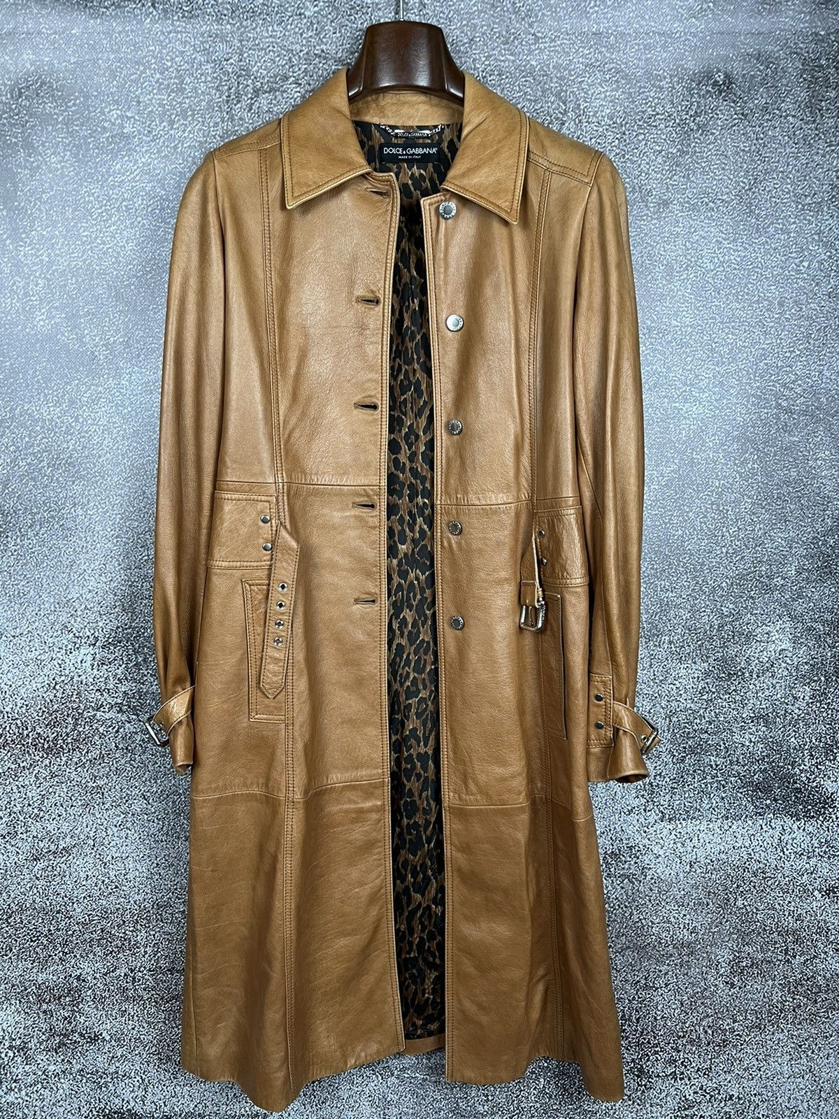 Dolce & Gabbana Dolce & Gabbana lambskin leopard coat mainline made in italy Size M / US 6-8 / IT 42-44 - 1 Thumbnail