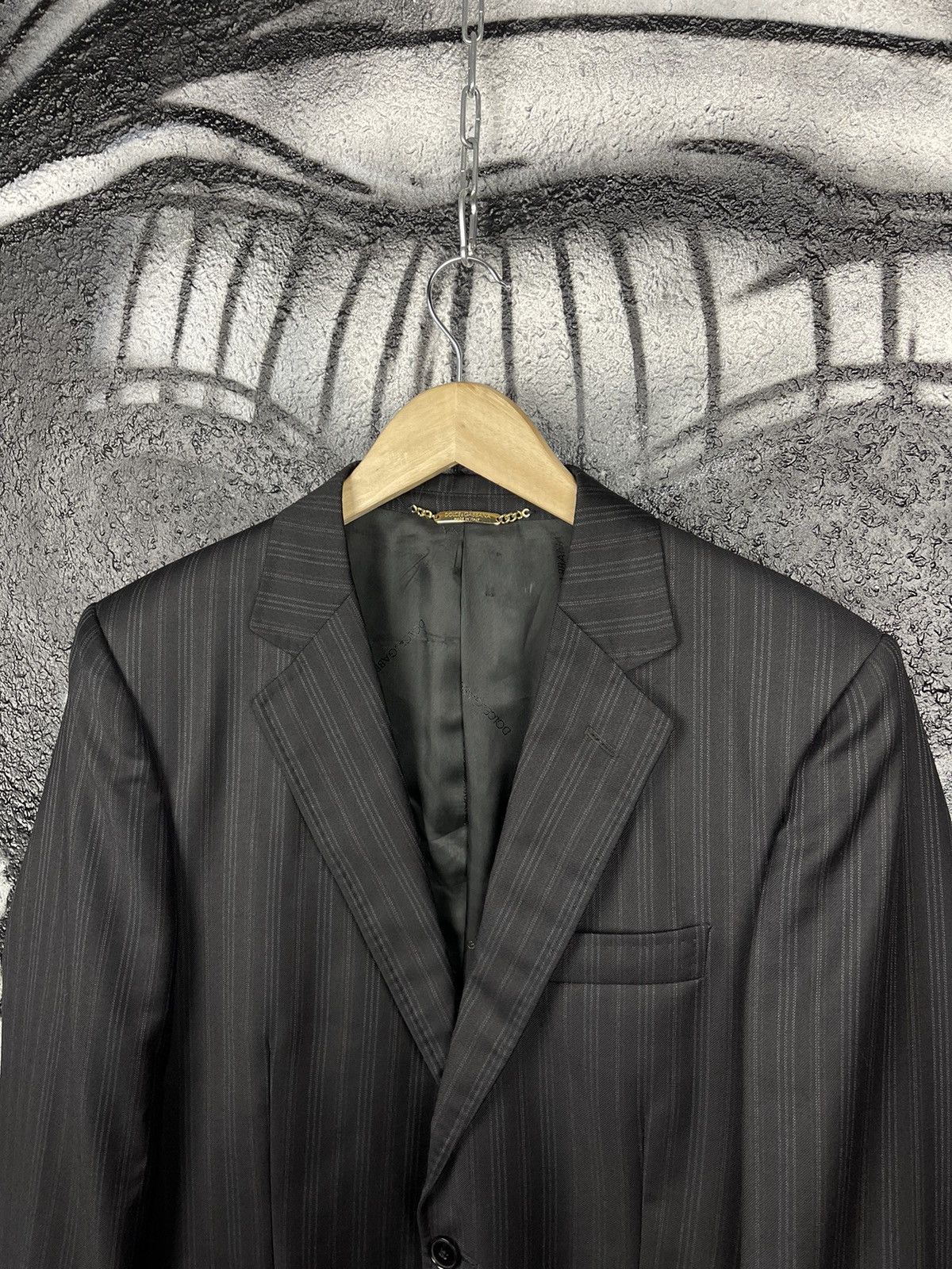 Dolce & Gabbana Dolce&Gabbana Vintage Luxury Italian Suit 2 Piece Virgin Wool Men’s Size 48 Size 48R - 3 Thumbnail