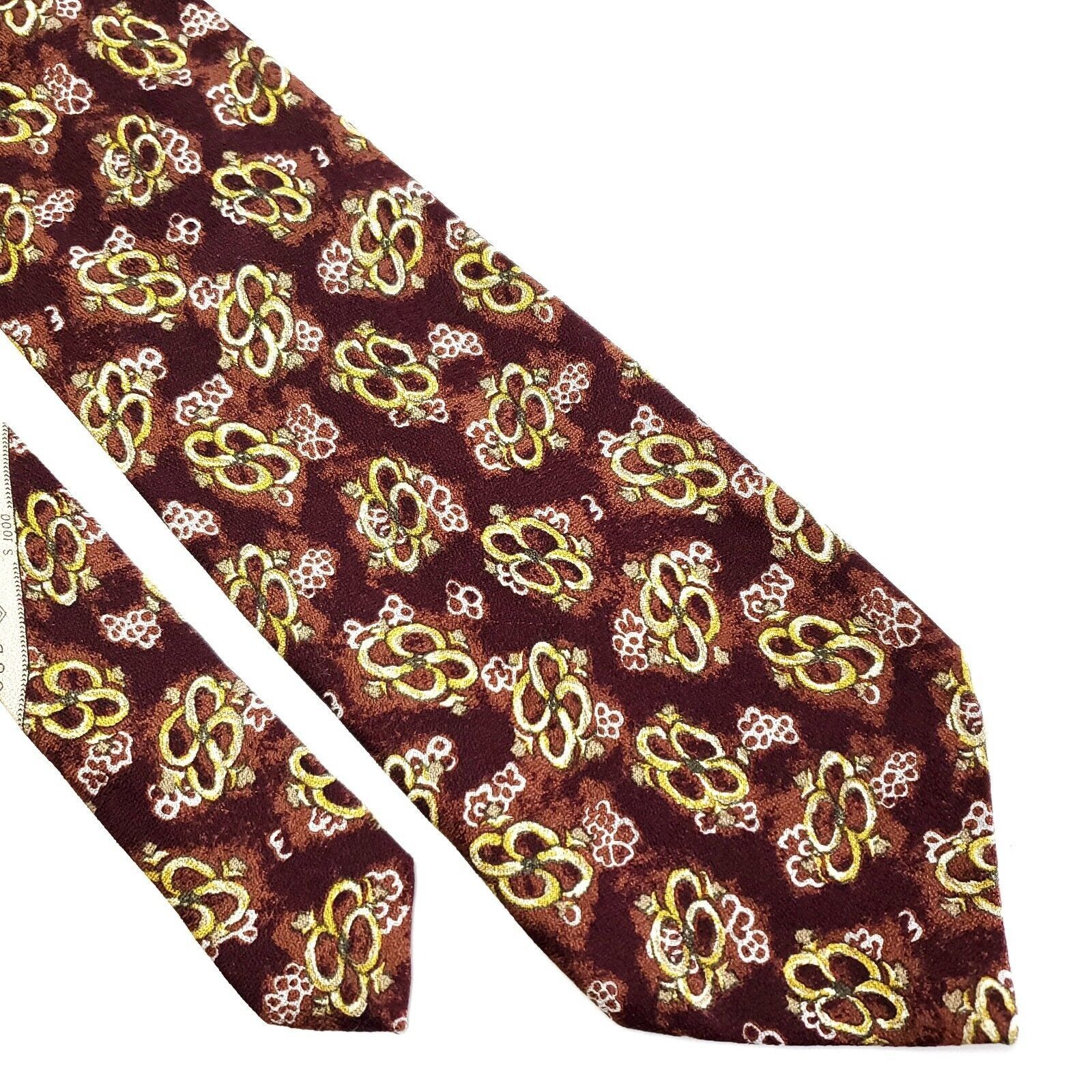 Joseph Abboud Joseph Abboud Print Floral Red Wide Silk Tie Size ONE SIZE - 1 Thumbnail