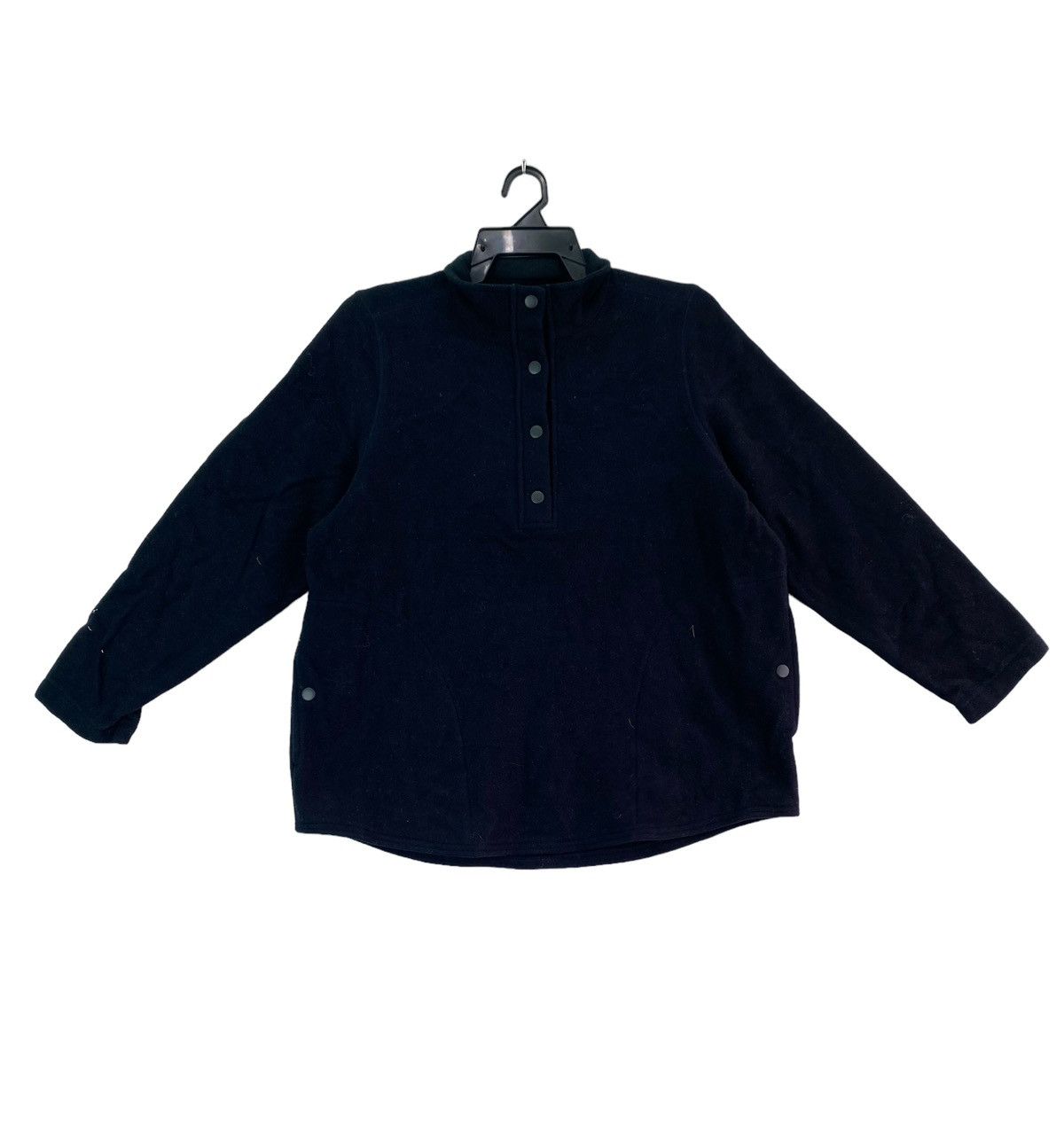 L.L. Bean Vtg LL Bean quarter snap button fleece pullover sweatshirt Size S / US 4 / IT 40 - 1 Thumbnail