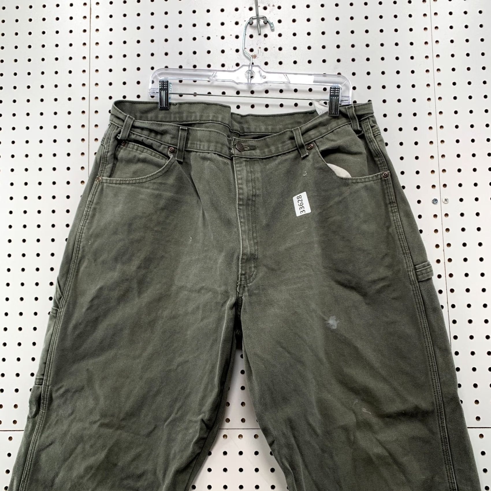Dickies VINTAGE Dickies Pants Mens 38 Cavas Carpenter Men FITS Size 38X33 Olive Workwear Size US 38 / EU 54 - 6 Thumbnail
