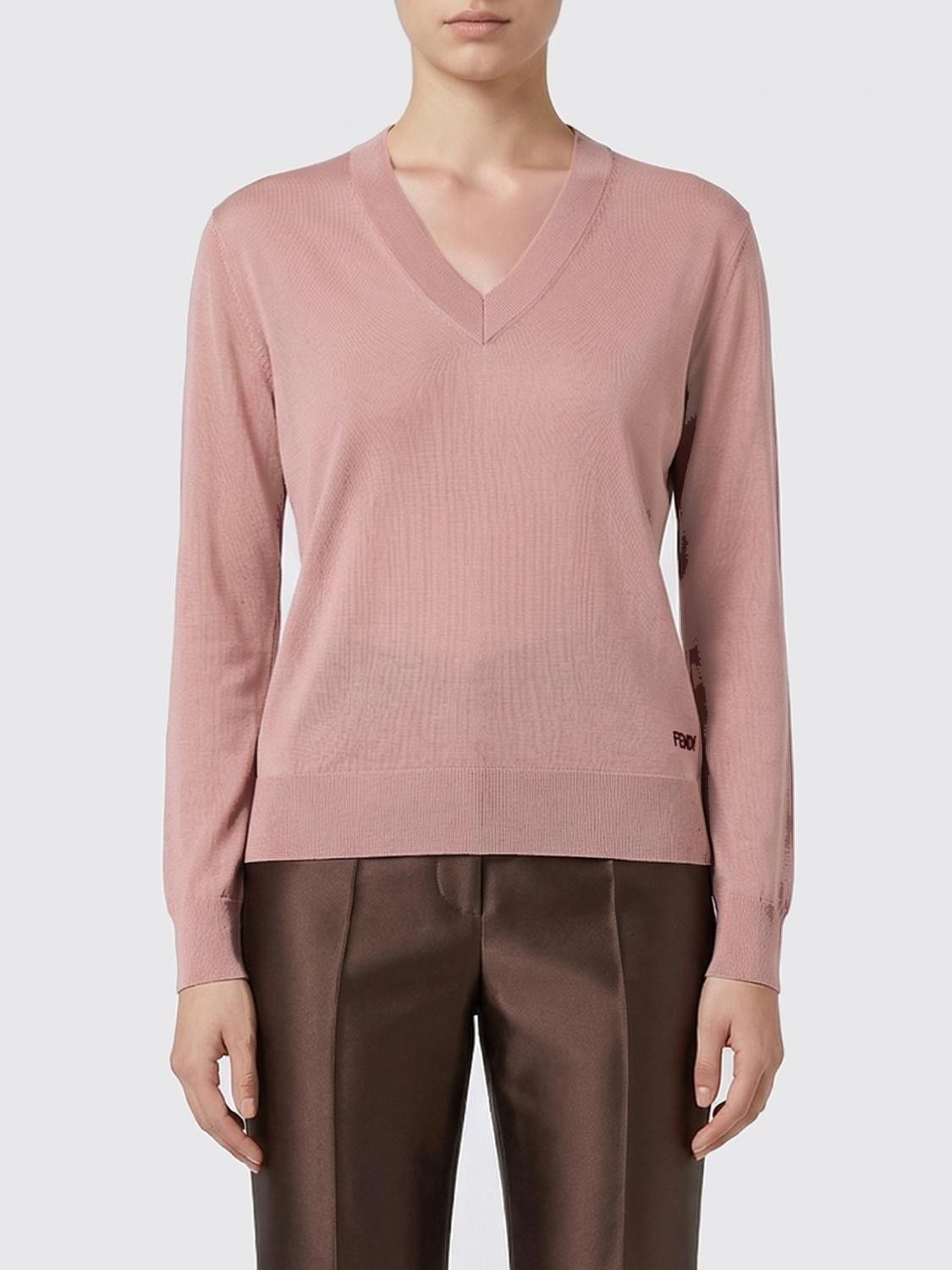 Fendi Fendi Sweater Woman Pink Size M / US 6-8 / IT 42-44 - 1 Thumbnail