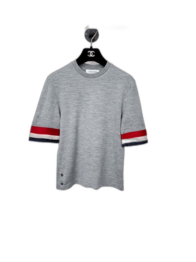 Thom Browne Thom Browne Short Sleeve Gray Shirt Size M / US 6-8 / IT 42-44 - 1 Thumbnail