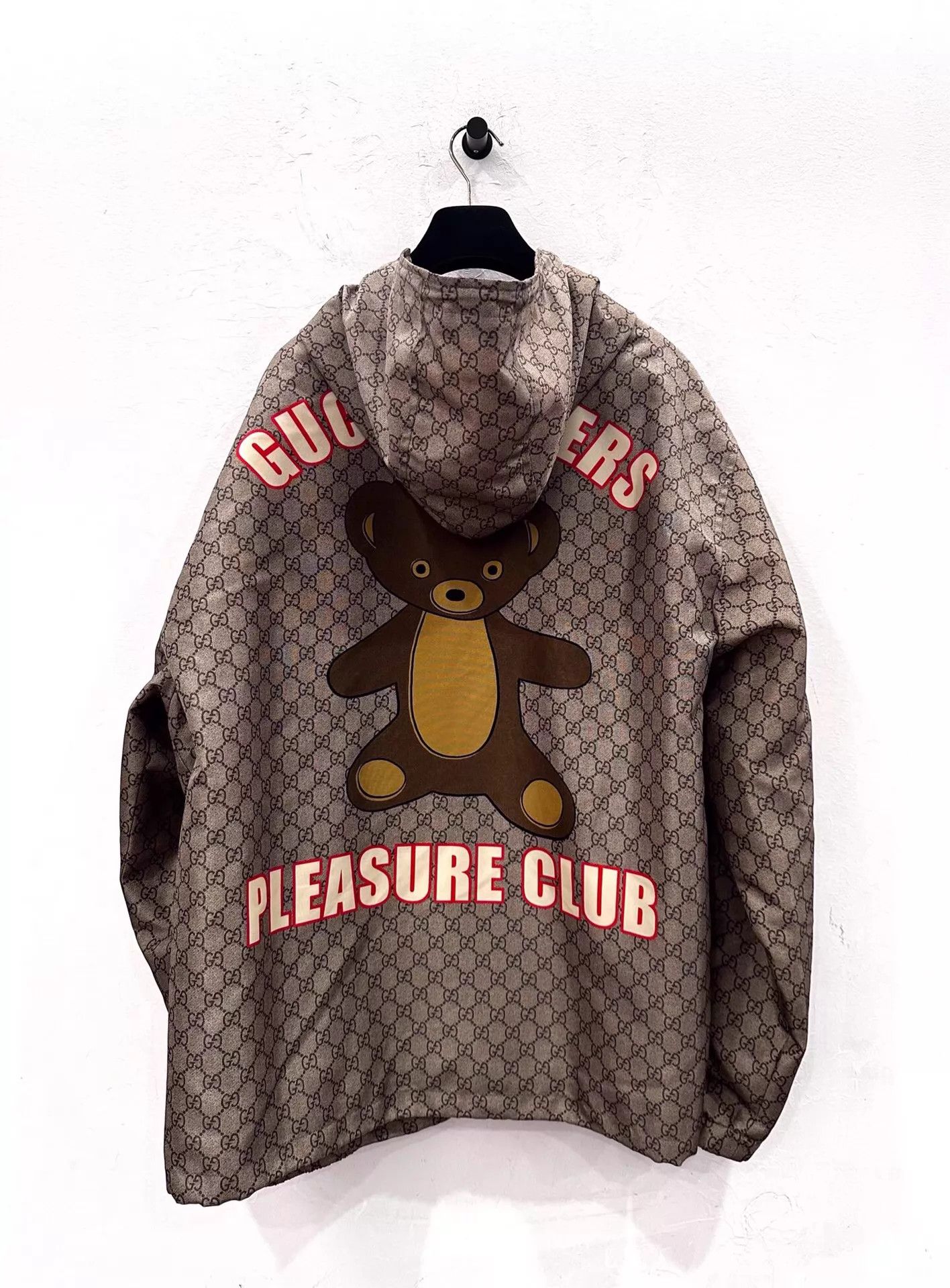 Gucci Gucci x Kai Bear GG Logo Light Brown Zip Jacket 52 Size US L / EU 52-54 / 3 - 1 Thumbnail