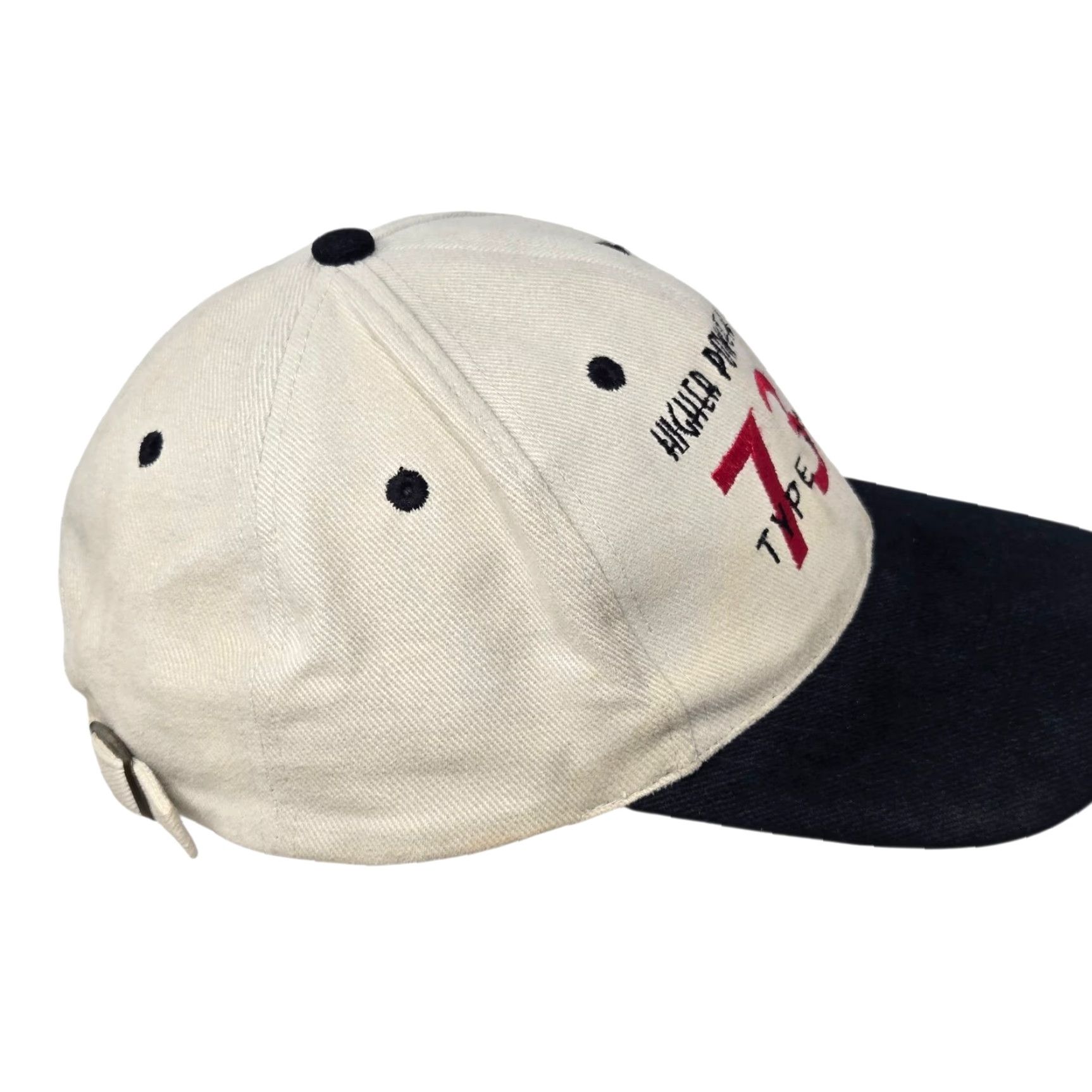 Vintage VINTAGE Boeing 737 Hat Cap Strap Back Black Tan High Power Aviation Adult Cap Size ONE SIZE - 2 Thumbnail