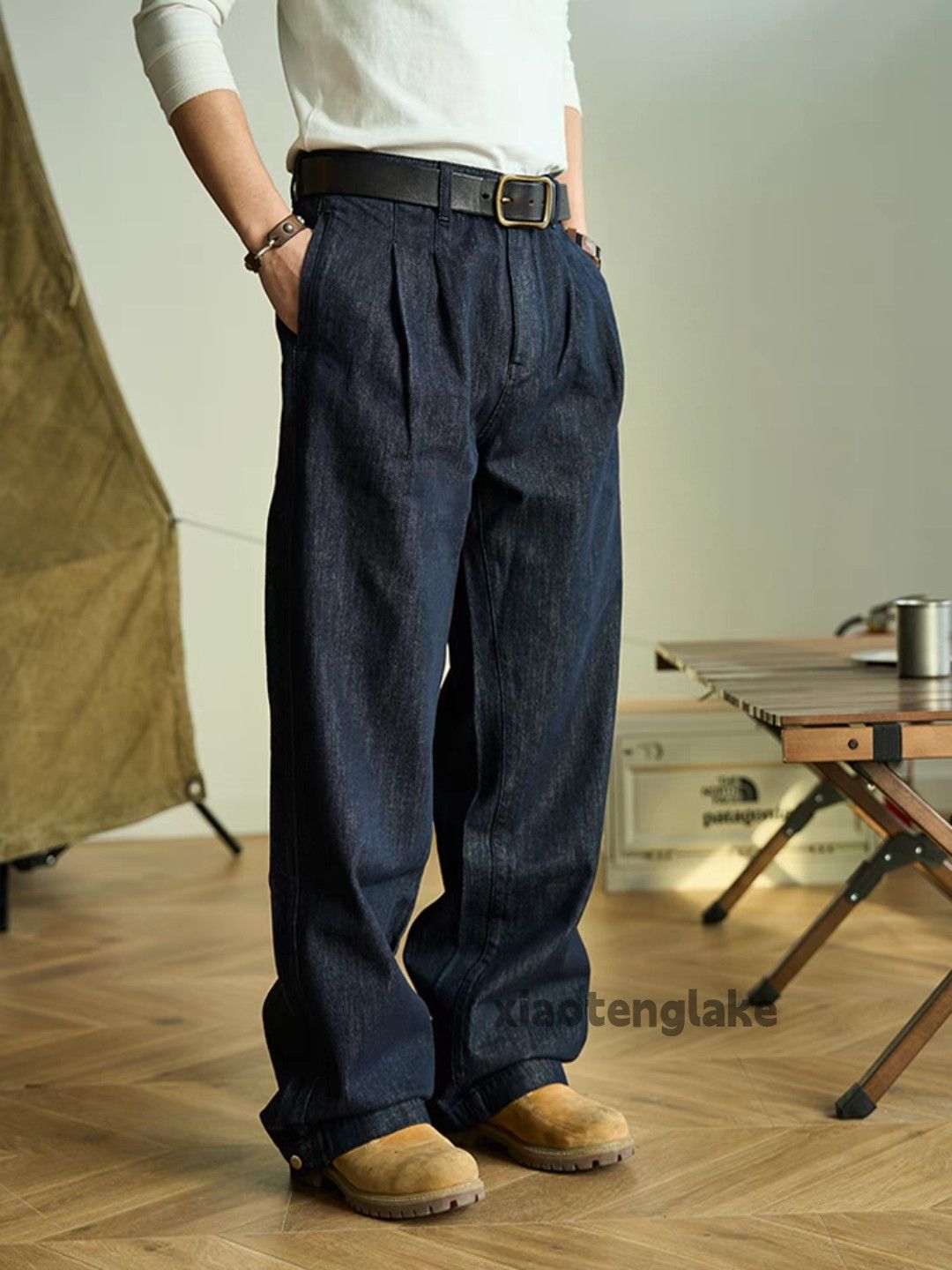 Designer × Jean × Vintage retro utility carpenter loose baggy yuppie work pants Size US 36 / EU 52 - 2 Thumbnail