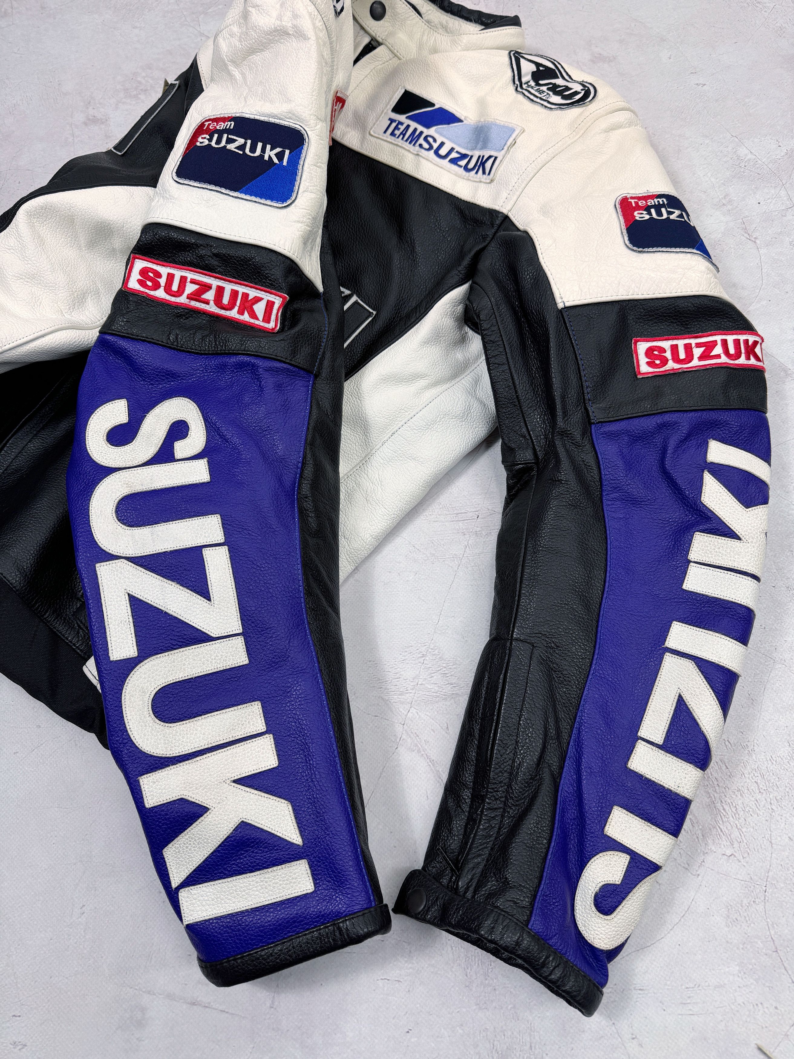 Other Vintage Suzuki Leather Jacket Moto Racing Motul Arai Helmet Size US XL / EU 56 / 4 - 7 Thumbnail