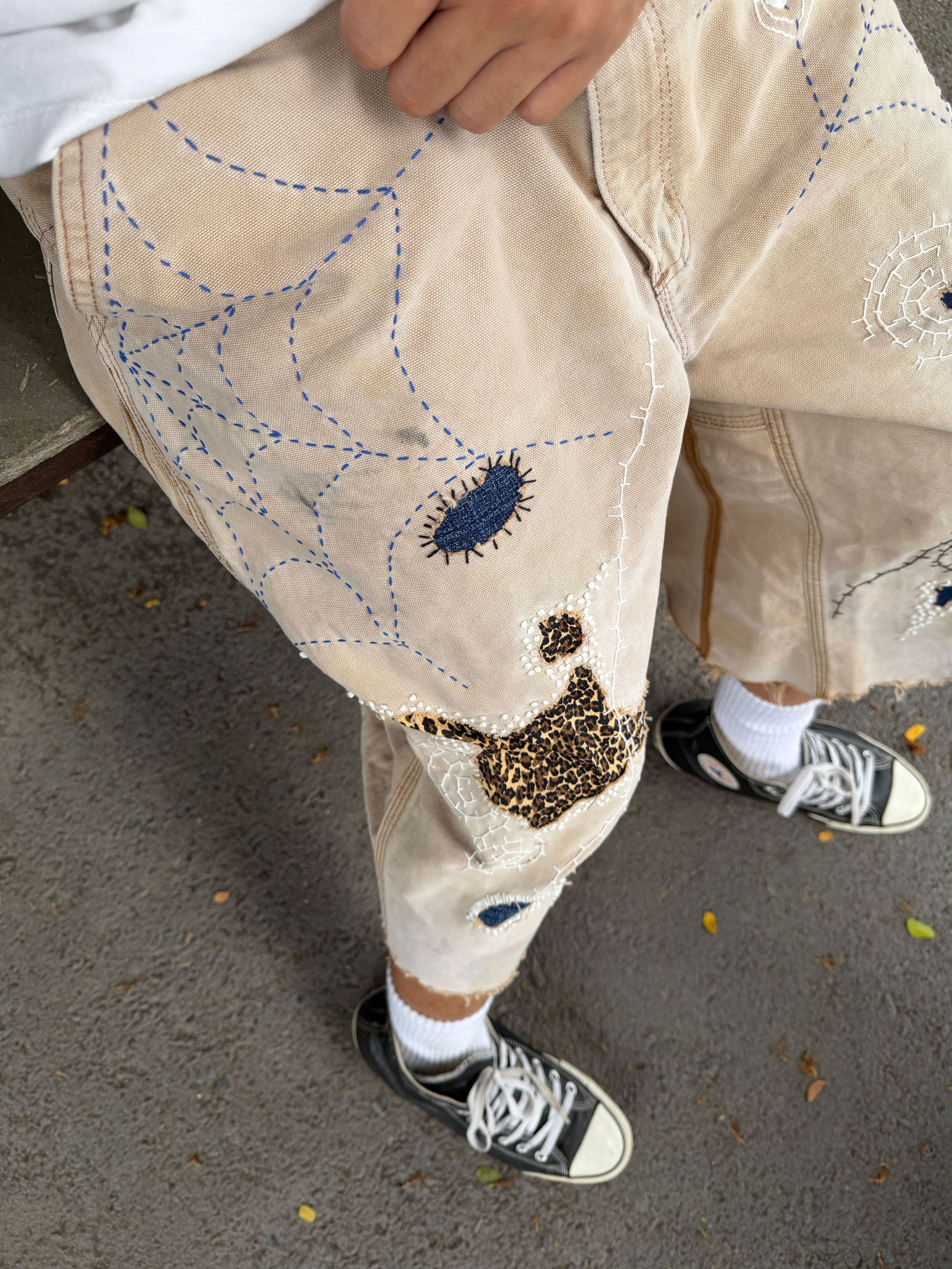 Japanese Brand Boro Patchwork Carhartt Carpenter Size US 36 / EU 52 - 16 Thumbnail