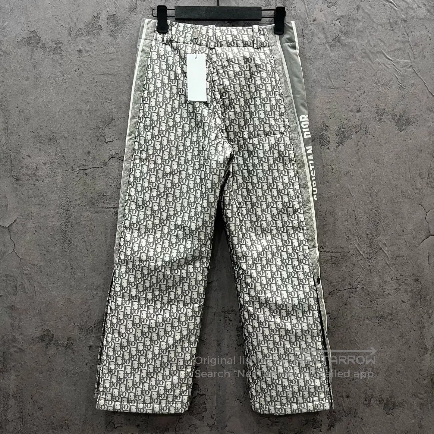 Dior Dior Ski Collection Grey All-Over Print Quilted Pants| Size 33" - 2 Thumbnail