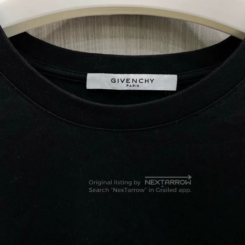 Givenchy Givenchy Black Slogan Embroidered Short Sleeve (Size M) Size US M / EU 48-50 / 2 - 3 Thumbnail