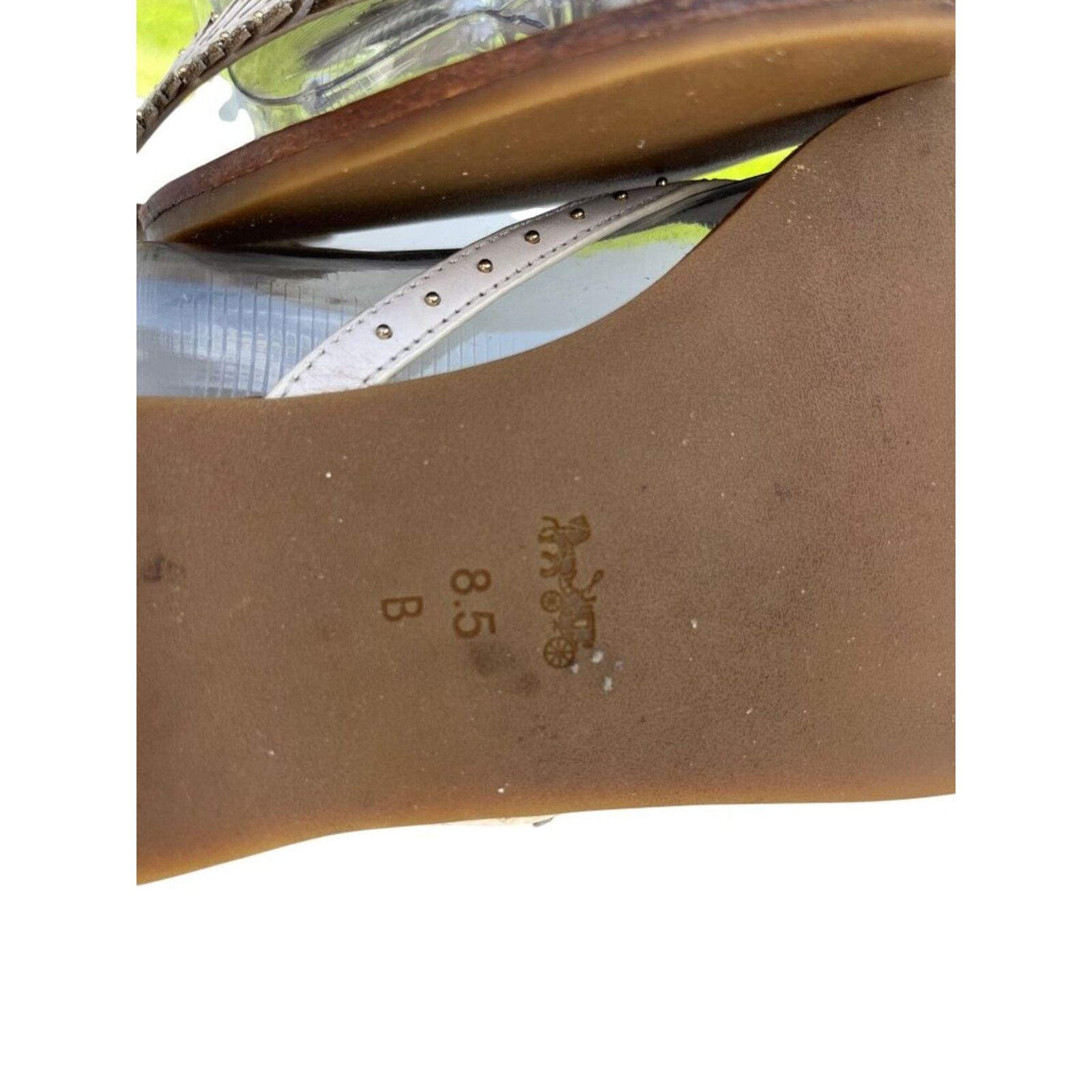 Coach Coach Womens Size 8.5B Leather Thong Sandals Size US 8.5 / IT 38.5 - 6 Thumbnail