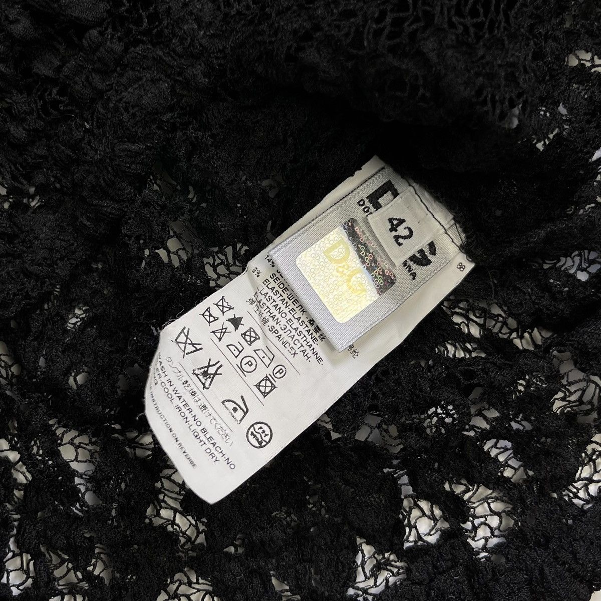 Dolce & Gabbana Dolce & Gabbana Black Mesh Mini Dress Size M / US 6-8 / IT 42-44 - 4 Thumbnail