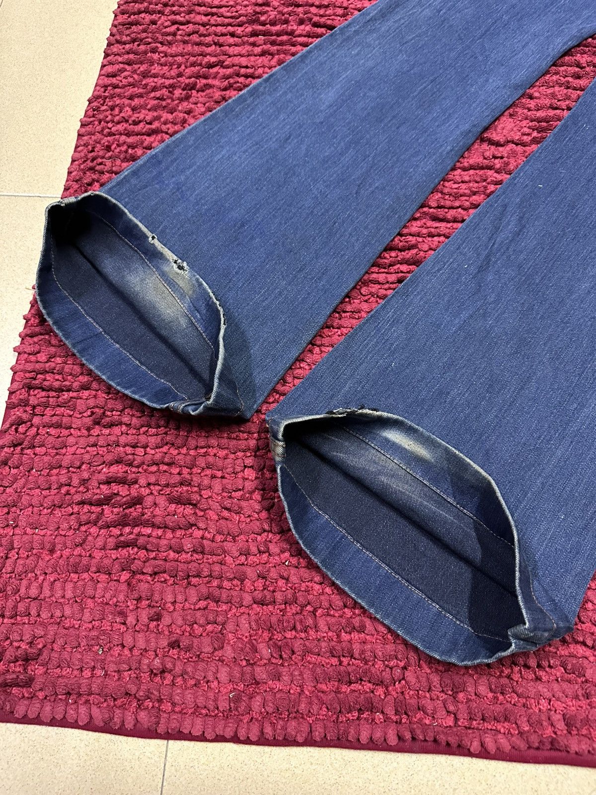 GOA 2000 Distressed Mossimo Flare Washed Y2K Lgb Red Pepper Jean Size US 31 - 10 Thumbnail