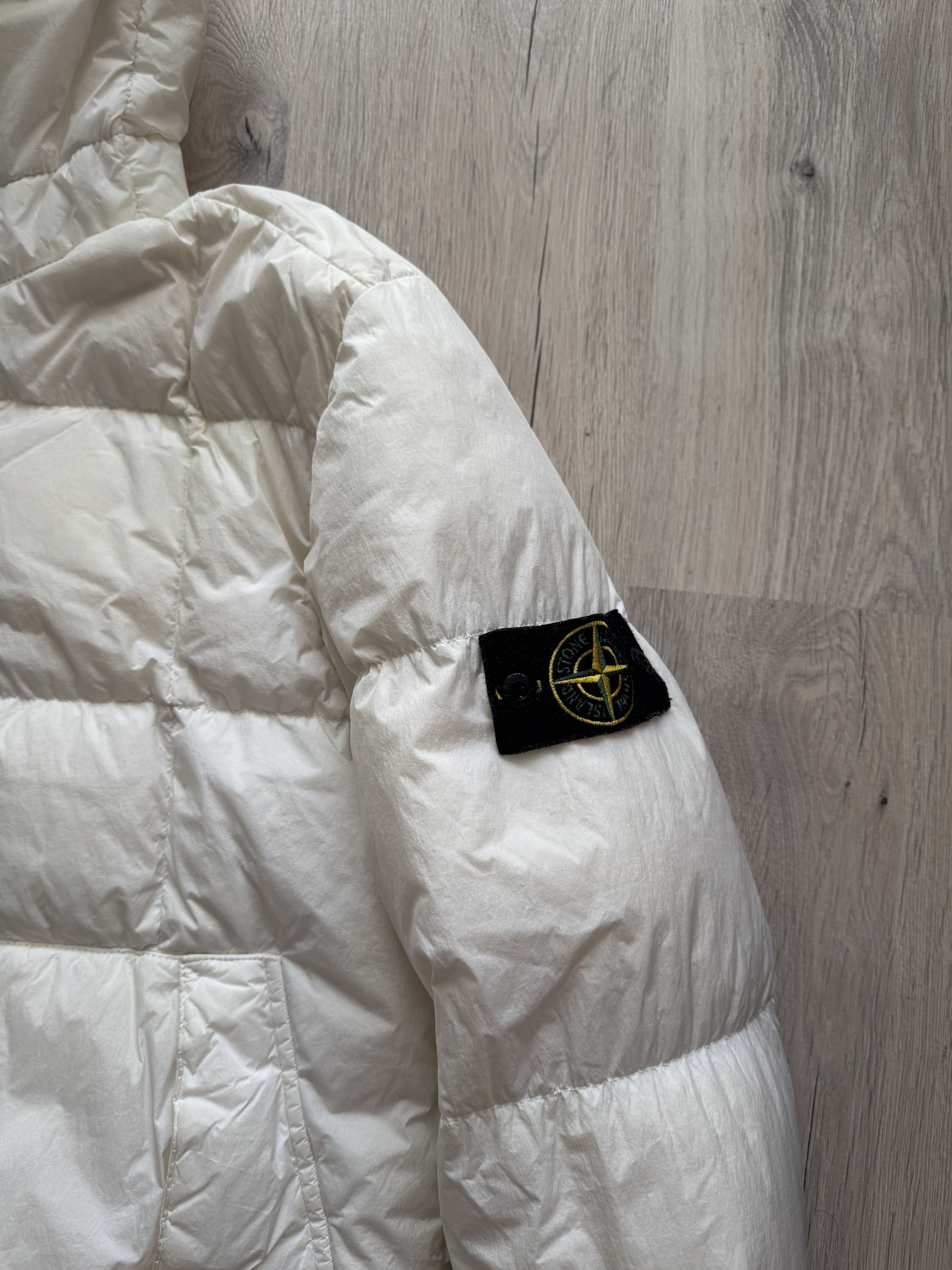 Stone Island Stone Island Garment Dyed Crinkle Reps Down Jacket White Size US XL / EU 56 / 4 - 6 Thumbnail