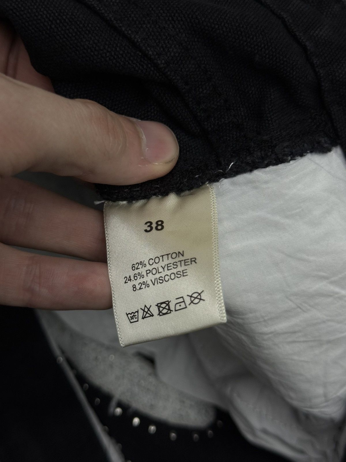 Vale Valley Baggy Patchwork Denim Black Jeans Size 38 (NEW) Size US 38 / EU 54 - 11 Thumbnail