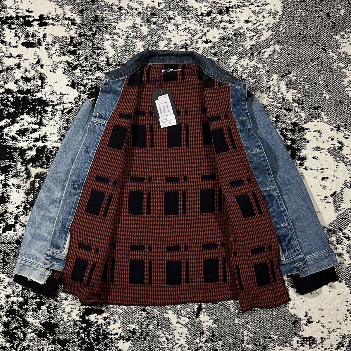 Japanese Brand × Needles NEEDLES JEANS JACKET / COVERED JACKET Size US L / EU 52-54 / 3 - 5 Thumbnail